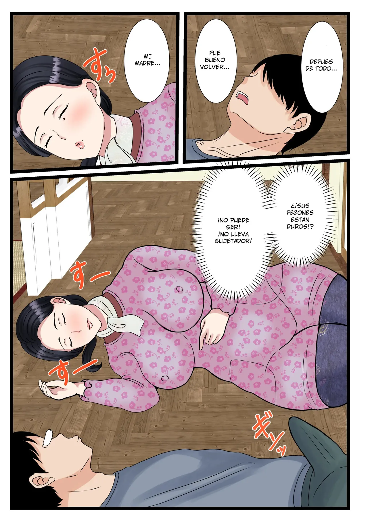 Musuko o Muramura sa Seru Inaka no Okaasan ~Haha no Furusato Ma Rei Ko wa Attakai~ | Una Madre Rural Pone Cachondo a su Hijo ~El Coño de mi Madre Está Caliente~ - Page 8