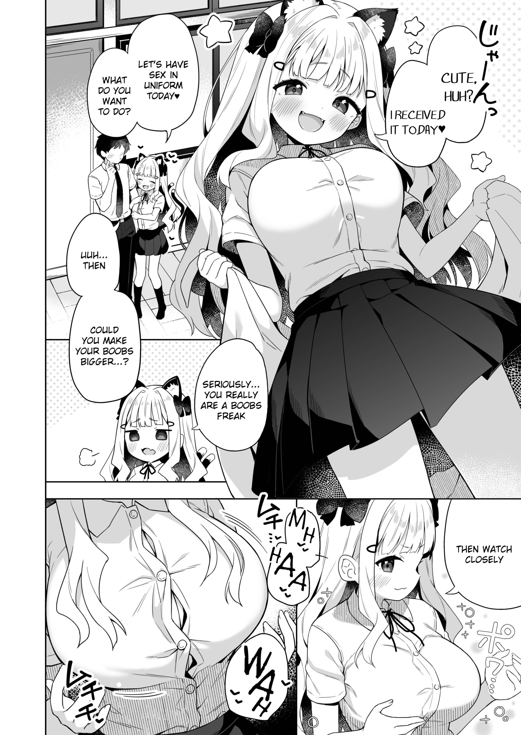 Chinmai Dekapai Nekomimi-chan to Seifuku Ecchi suru Hon - Page 3