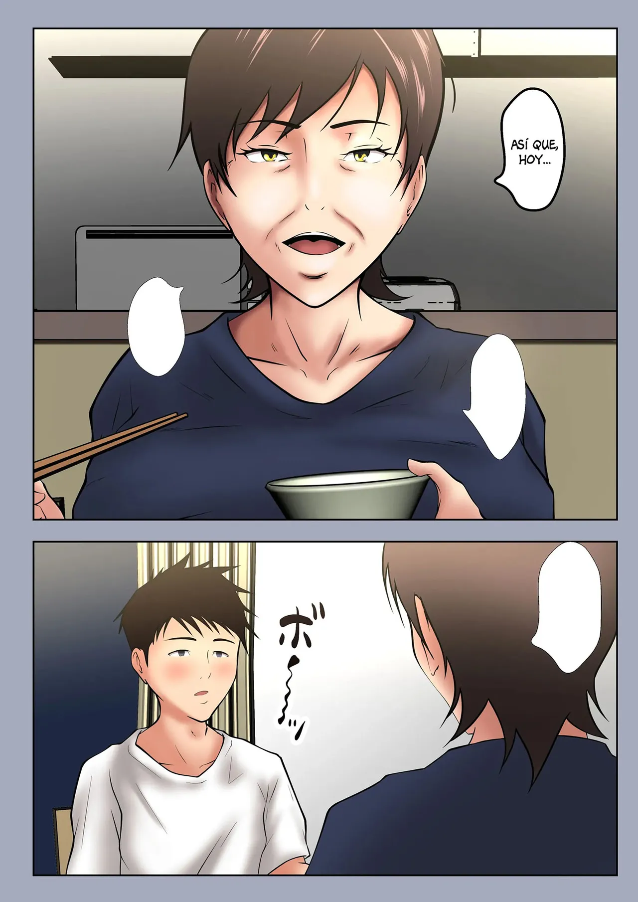 Okaa-san ga Onanie Shiteita Node… | Mi mama se estaba masturbando… - Page 10