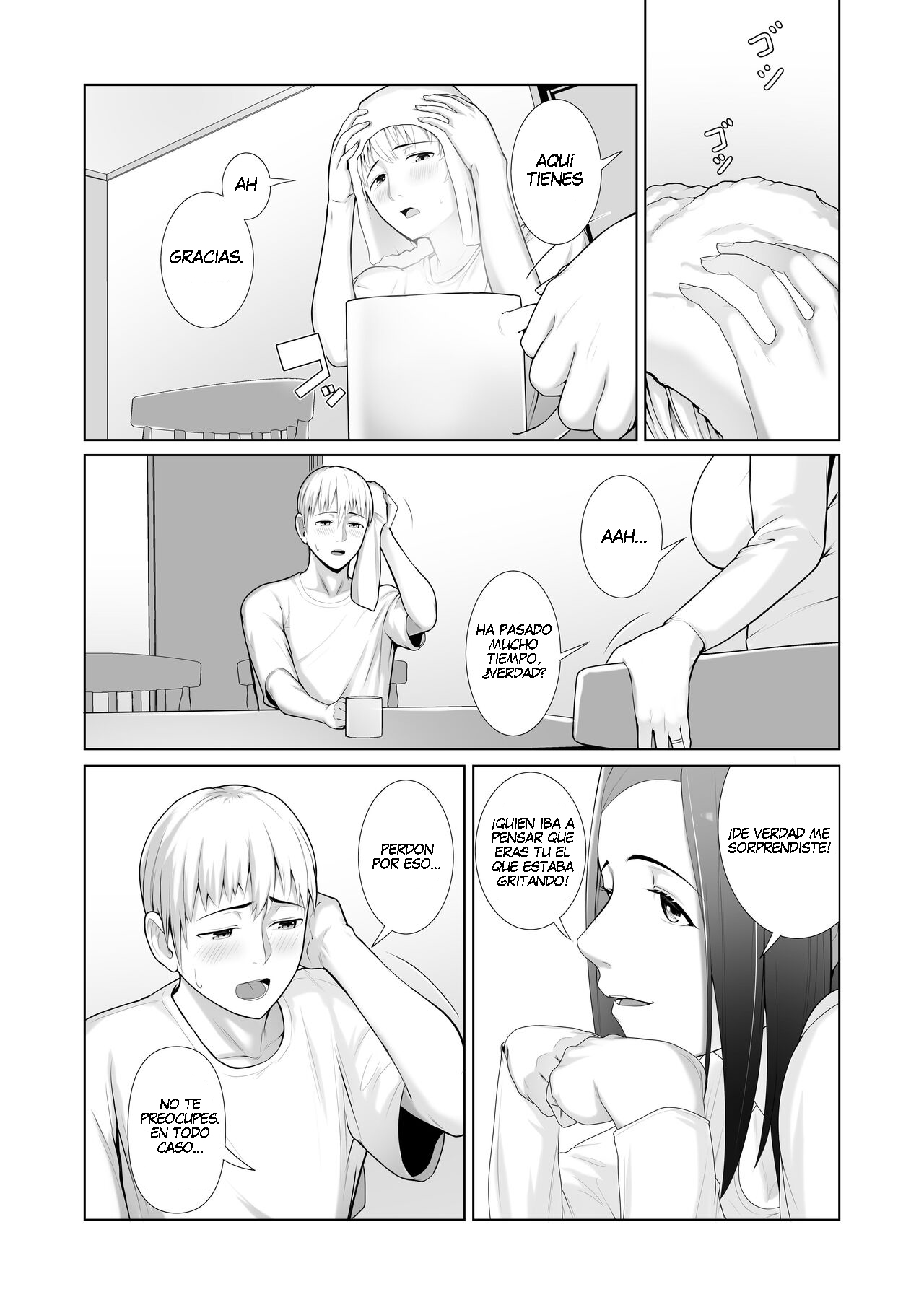 Yuujin no Hahaoya ni Fudeoroshi Saremashita | La Mamá de Mi Amigo Me Quitó la Virginidad - Page 10