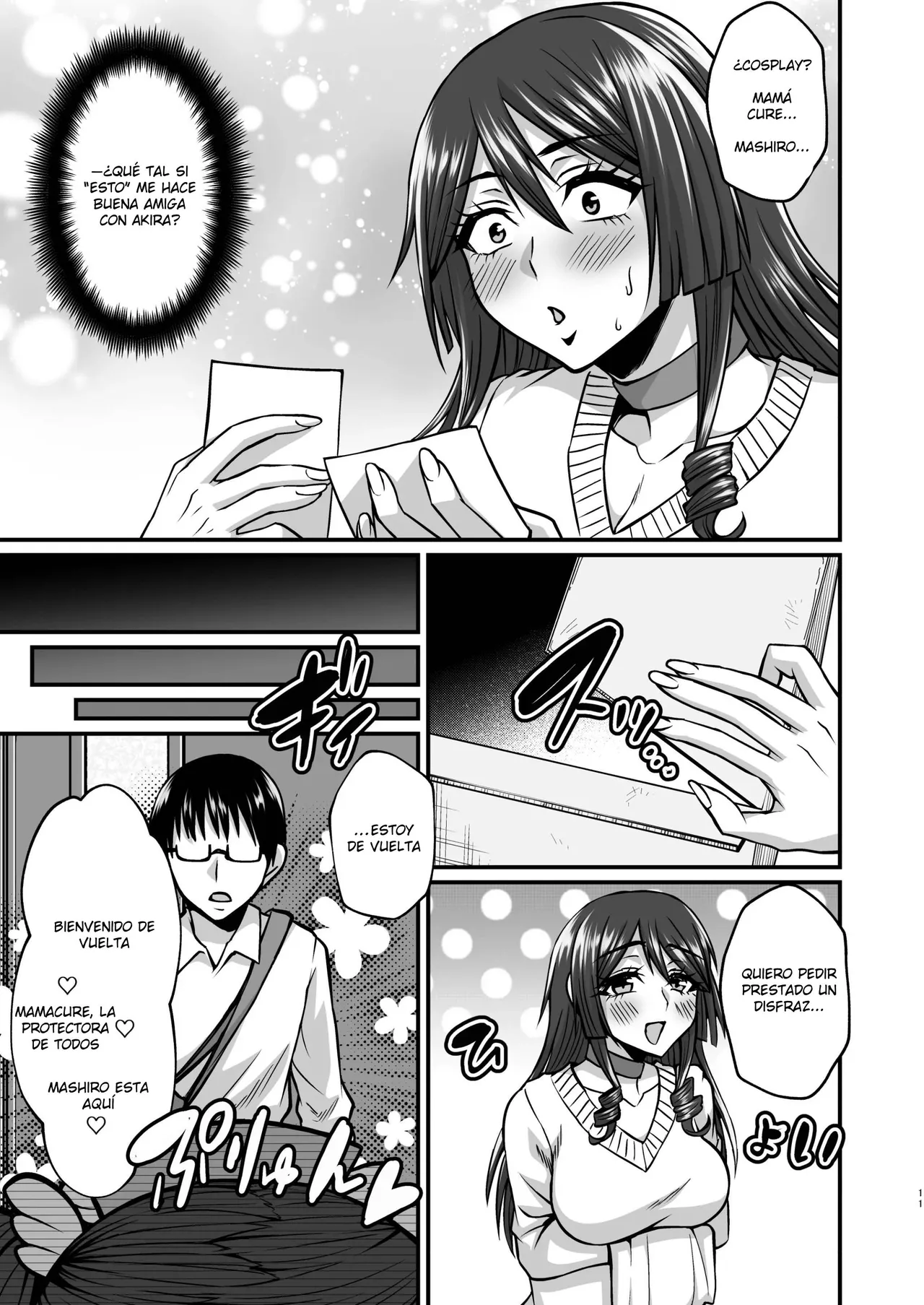 InCha Otaku Cameko no Mama wa Dosukebe Senzoku Doinran Cosplayer | La Madre del Otaku Recluído se Vuelve la Puta Exclusiva de los Juegos de Rol en Cosplay de su hijo - Page 10