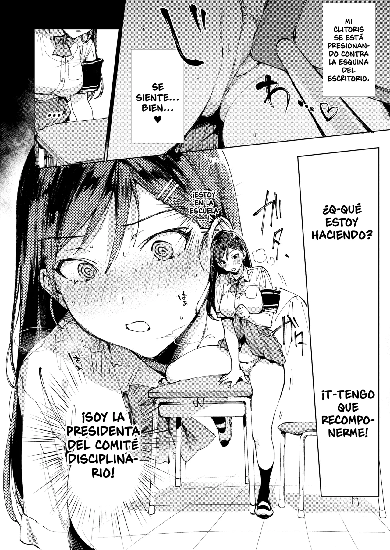 Kiritsu ni Kibishii Fuuki Iinchou wa Kounai de Himitsu no Dosukebe Onanie ga Yamerarenai! | La Estricta Presidenta del Comité Disciplinario no Puede Dejar de Masturbarse en la Escuela! - Page 11