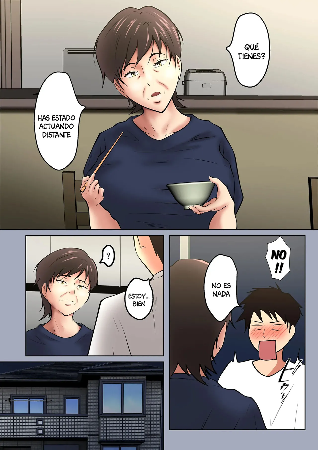 Okaa-san ga Onanie Shiteita Node… | Mi mama se estaba masturbando… - Page 12