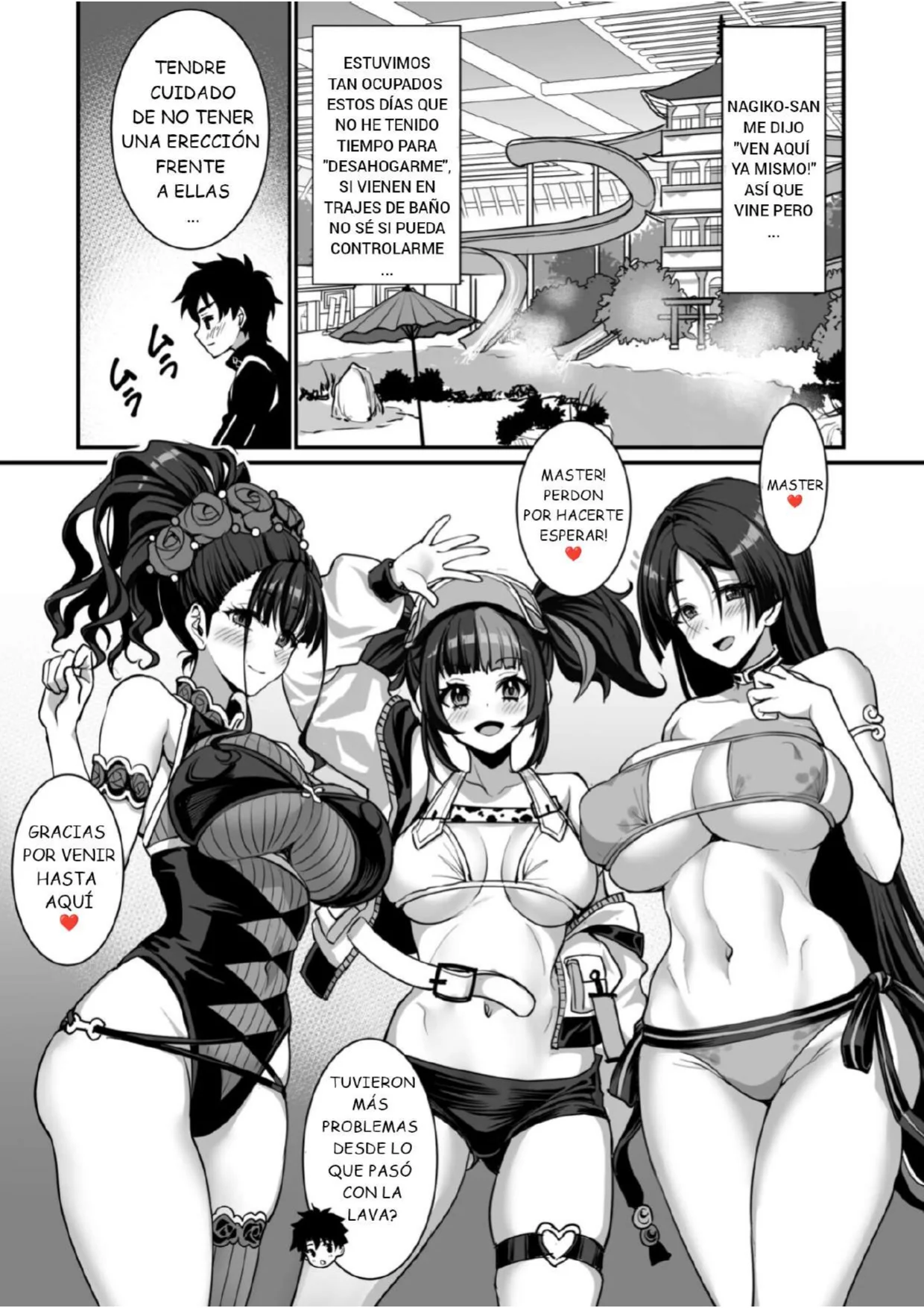 Heian Joshi to 4P Fuuzoku Play | Chicas 4P de Heian. Juego Sexy de Baño - Page 2