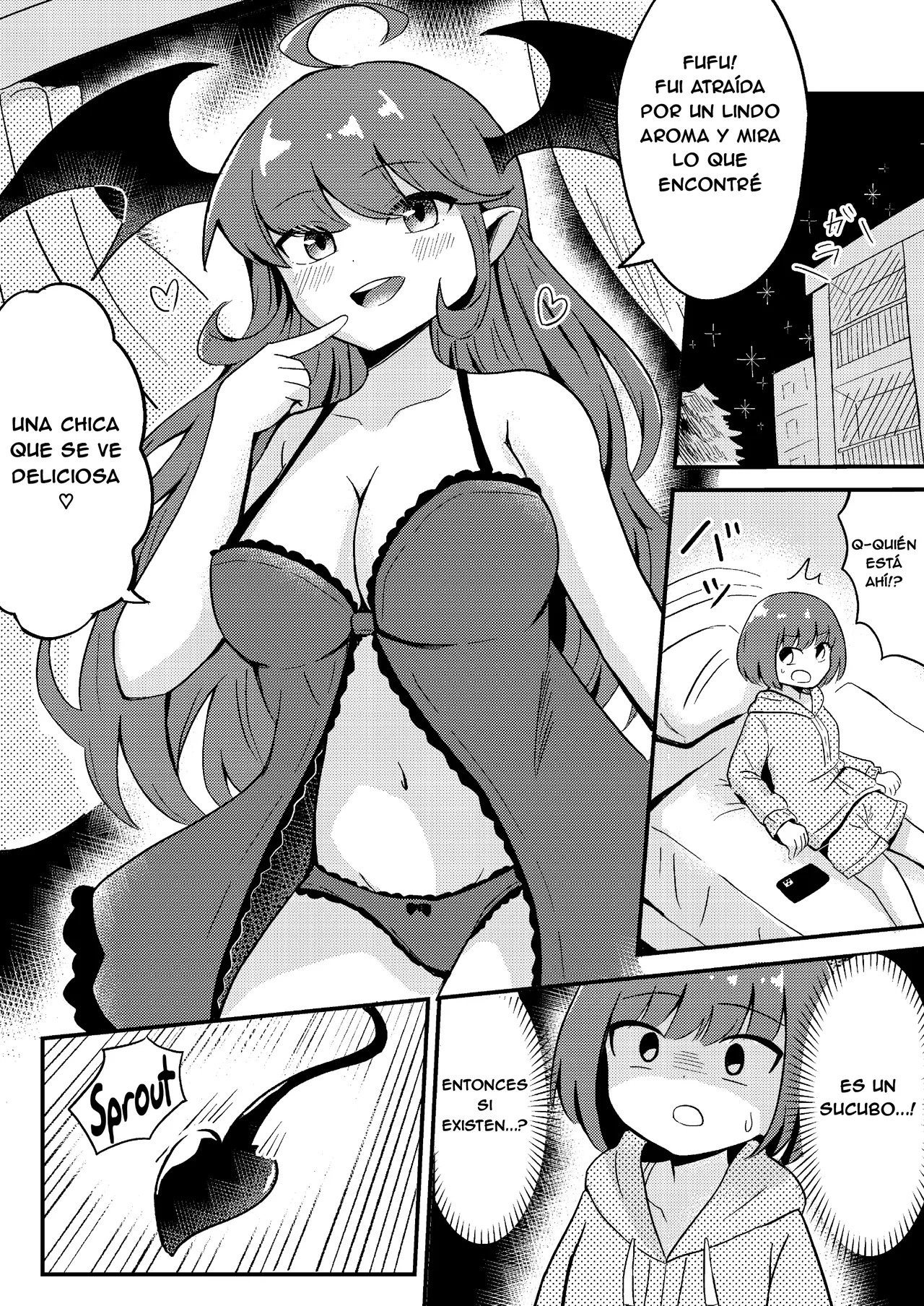 Ubu na Succubus Wakarase Yuri Ecchi | Teaching the Inexperienced Succubus a Lesson with Yuri Sex - Page 3