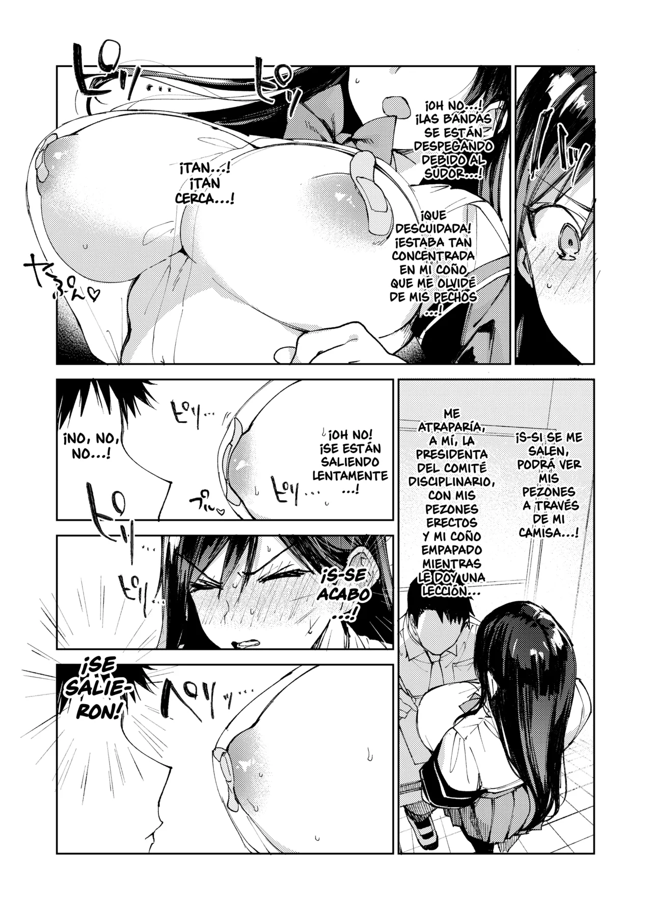 Kiritsu ni Kibishii Fuuki Iinchou wa Kounai de Himitsu no Dosukebe Onanie ga Yamerarenai! | La Estricta Presidenta del Comité Disciplinario no Puede Dejar de Masturbarse en la Escuela! - Page 32