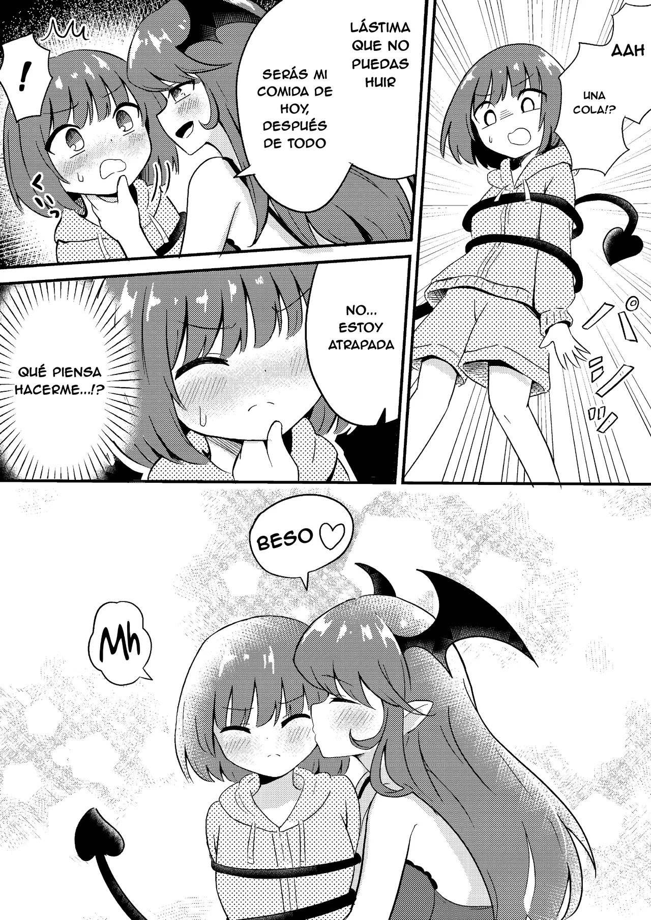 Ubu na Succubus Wakarase Yuri Ecchi | Teaching the Inexperienced Succubus a Lesson with Yuri Sex - Page 4