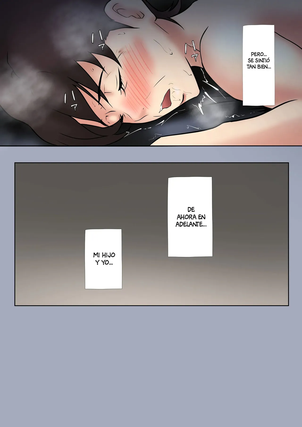 Okaa-san ga Onanie Shiteita Node… | Mi mama se estaba masturbando… - Page 48