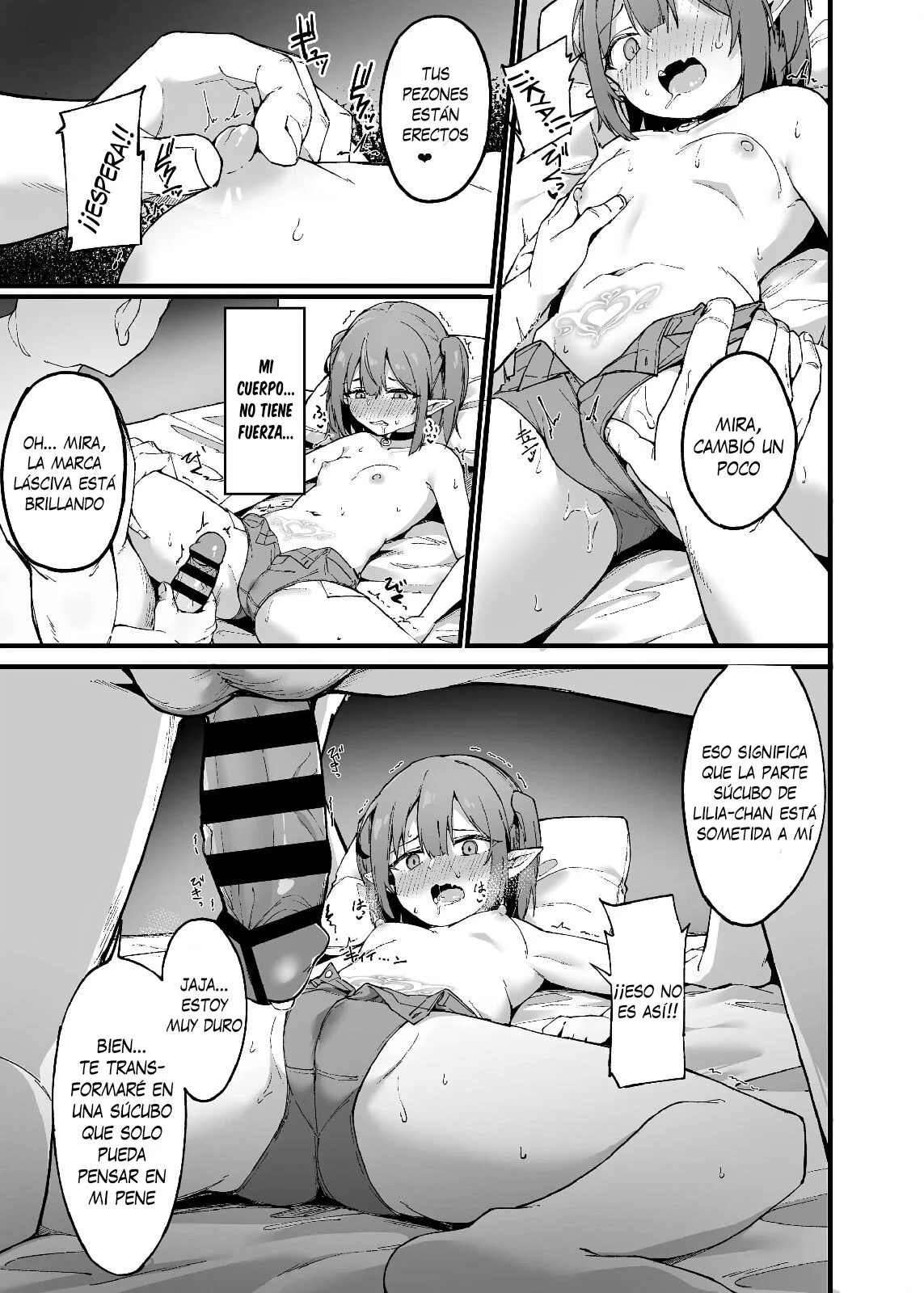 Mesugaki Succubus ga Oji-san ni Wakaraserareru Hanashi II | Una Historia Sobre una Súcubo a quien un Viejo le Enseña una Leccion II - Page 5
