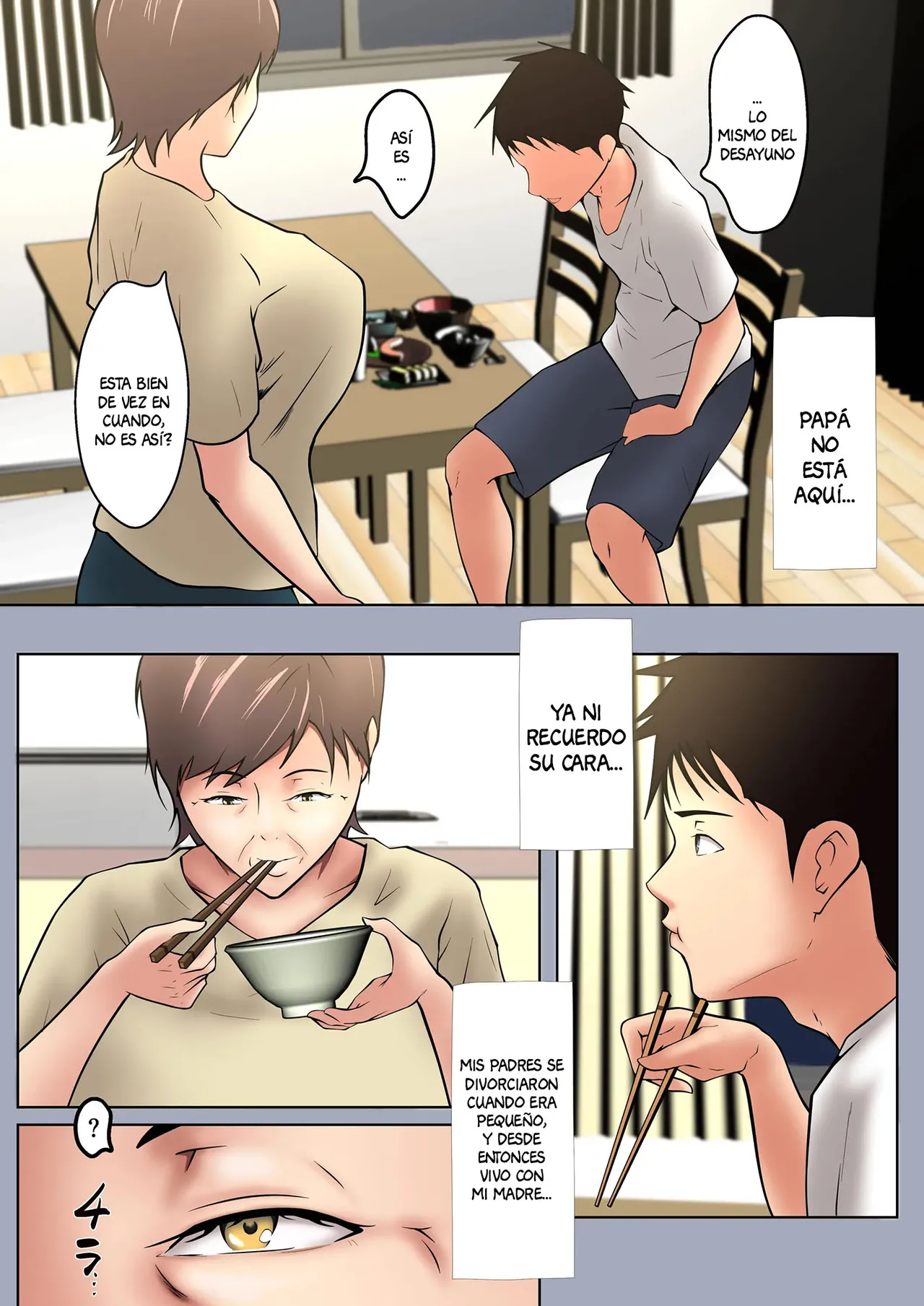 Okaa-san ga Onanie Shiteita Node… | Mi mama se estaba masturbando… - Page 5