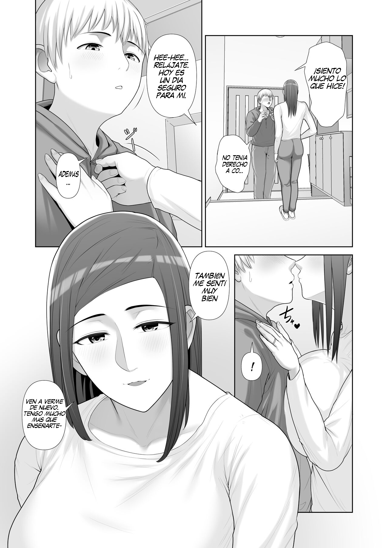 Yuujin no Hahaoya ni Fudeoroshi Saremashita | La Mamá de Mi Amigo Me Quitó la Virginidad - Page 52