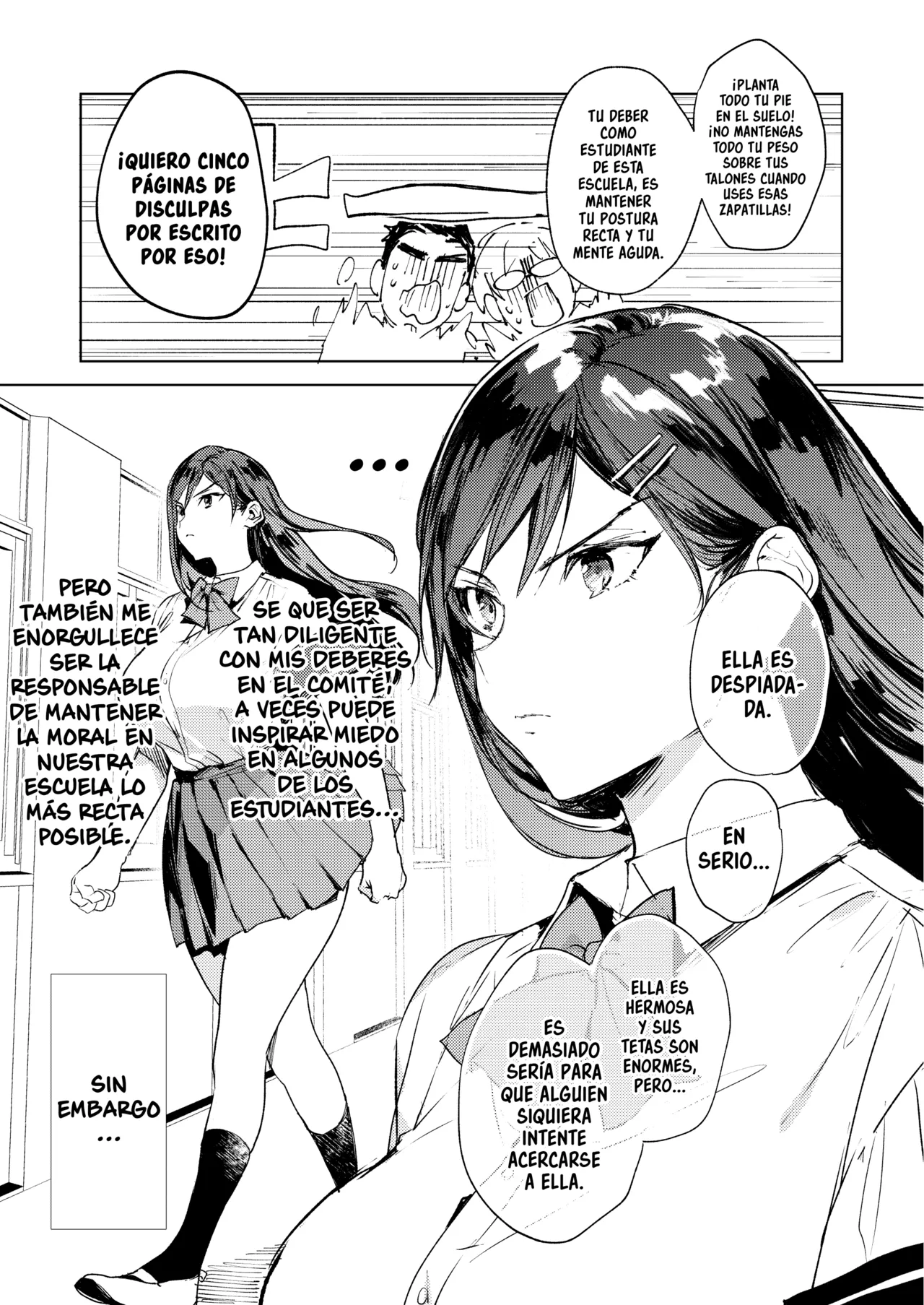 Kiritsu ni Kibishii Fuuki Iinchou wa Kounai de Himitsu no Dosukebe Onanie ga Yamerarenai! | La Estricta Presidenta del Comité Disciplinario no Puede Dejar de Masturbarse en la Escuela! - Page 6