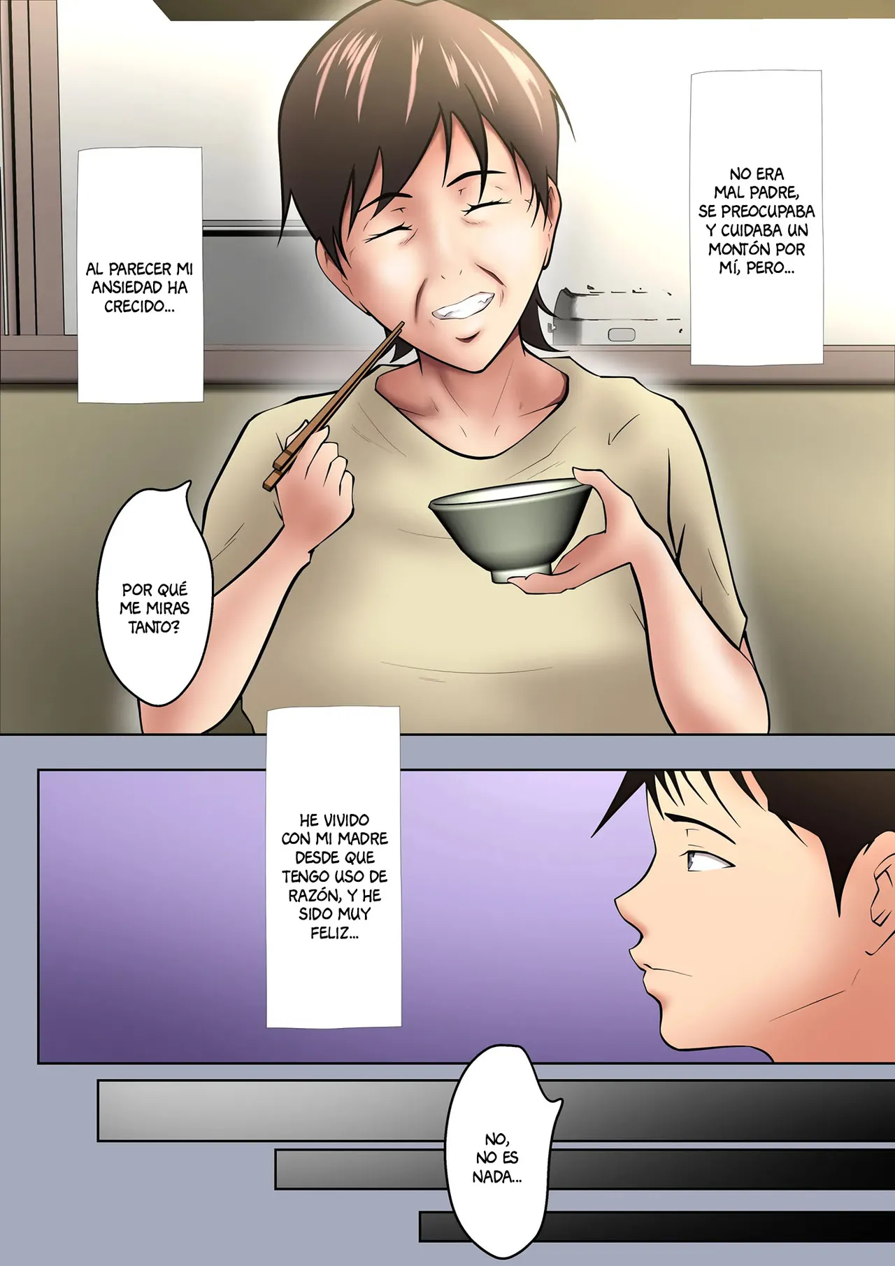 Okaa-san ga Onanie Shiteita Node… | Mi mama se estaba masturbando… - Page 6