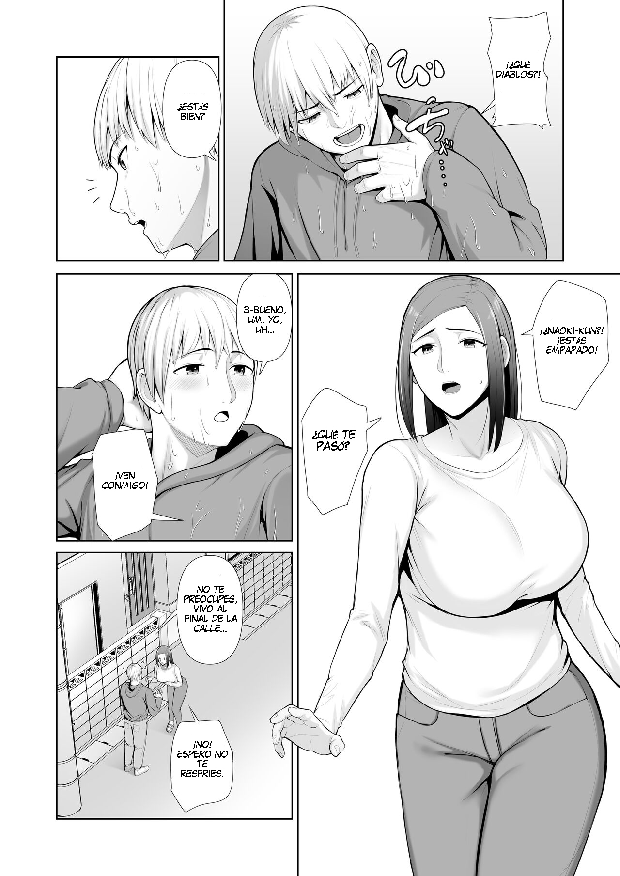 Yuujin no Hahaoya ni Fudeoroshi Saremashita | La Mamá de Mi Amigo Me Quitó la Virginidad - Page 8