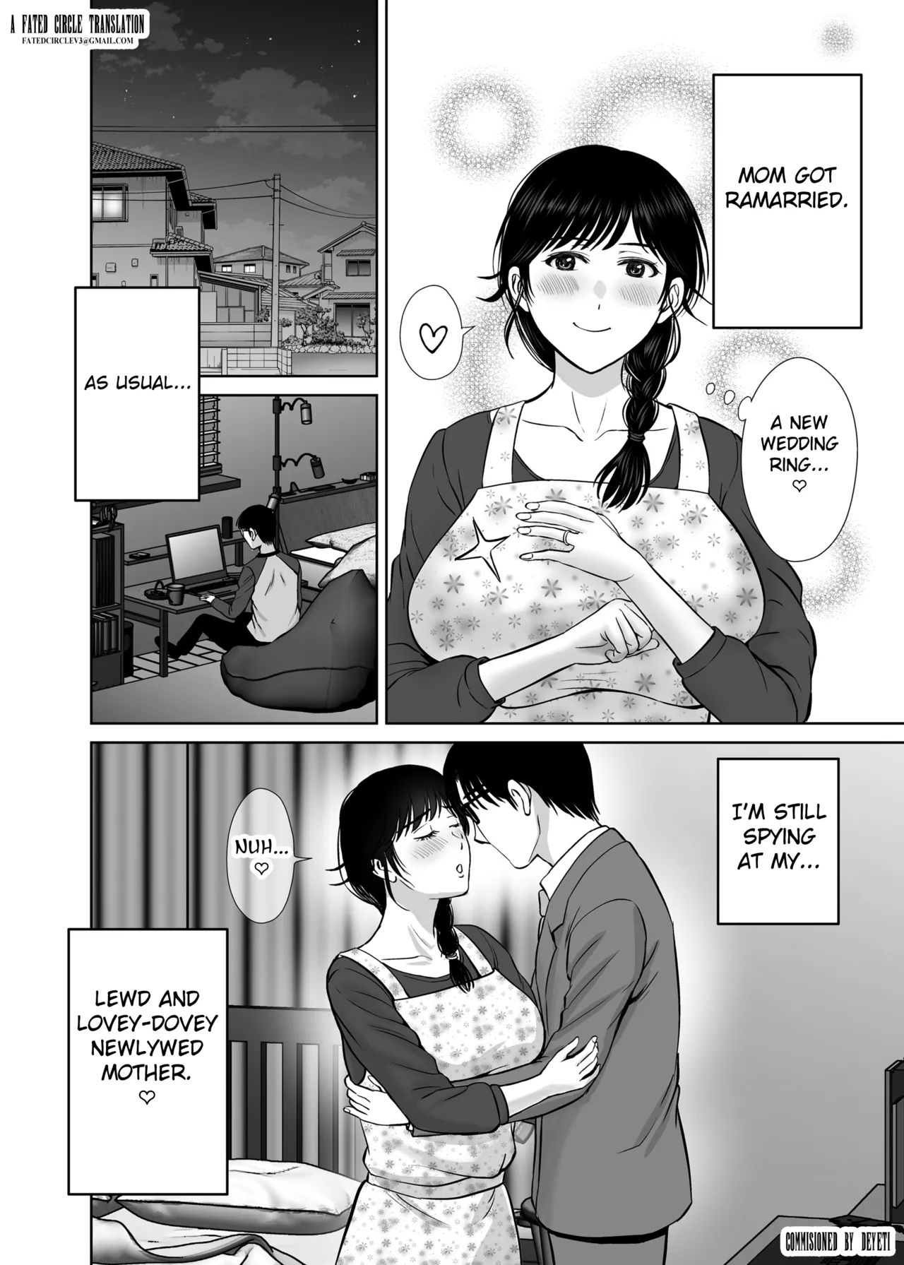 Kyonyuu Kaa-san ga Boku no Me mo Mae de 2 - Page 3