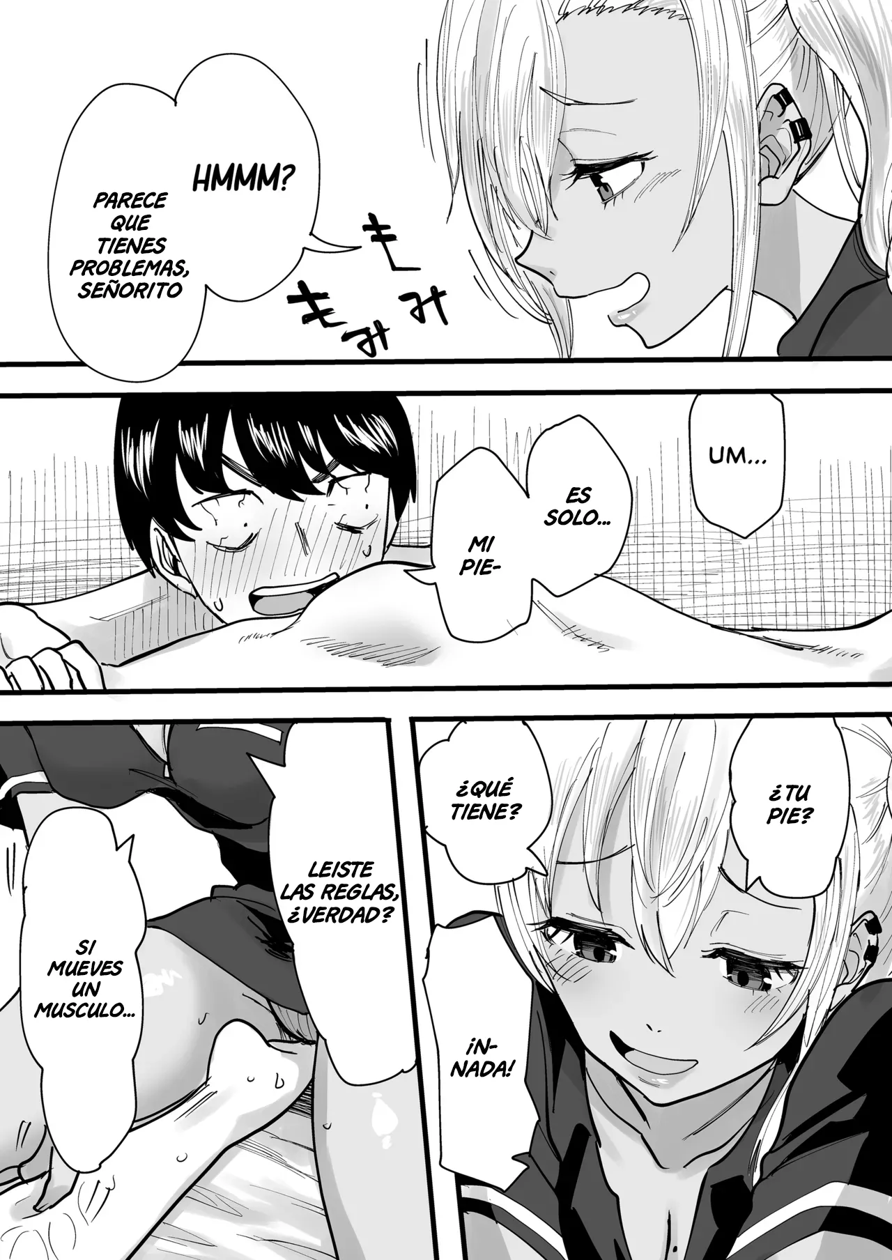 Kurogal Men-esthe Jou ga Yarasetekureru Hanashi | Un Masaje con Final Feliz Dado por una Bronceada Gyaru Terapeuta - Page 11