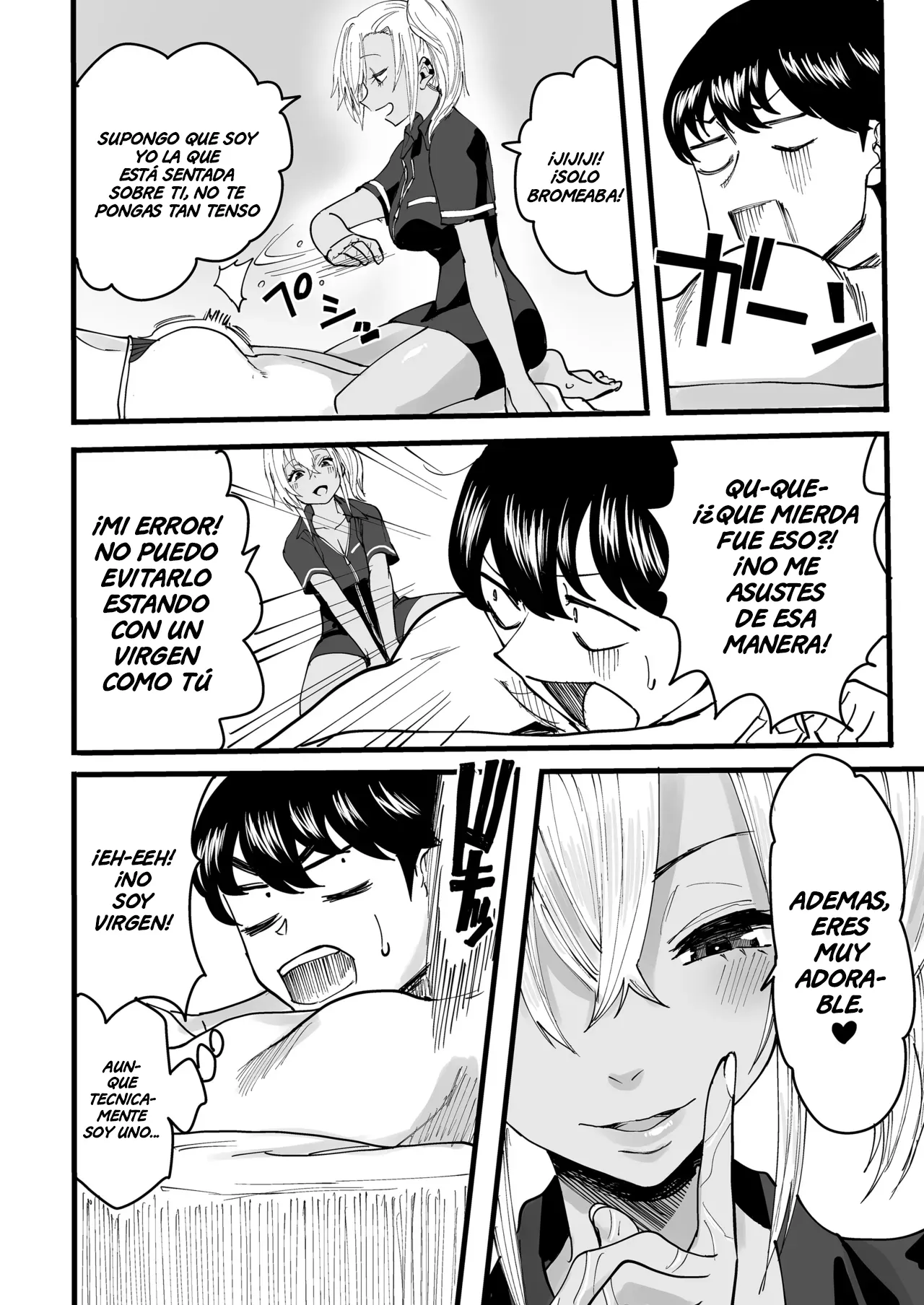 Kurogal Men-esthe Jou ga Yarasetekureru Hanashi | Un Masaje con Final Feliz Dado por una Bronceada Gyaru Terapeuta - Page 13