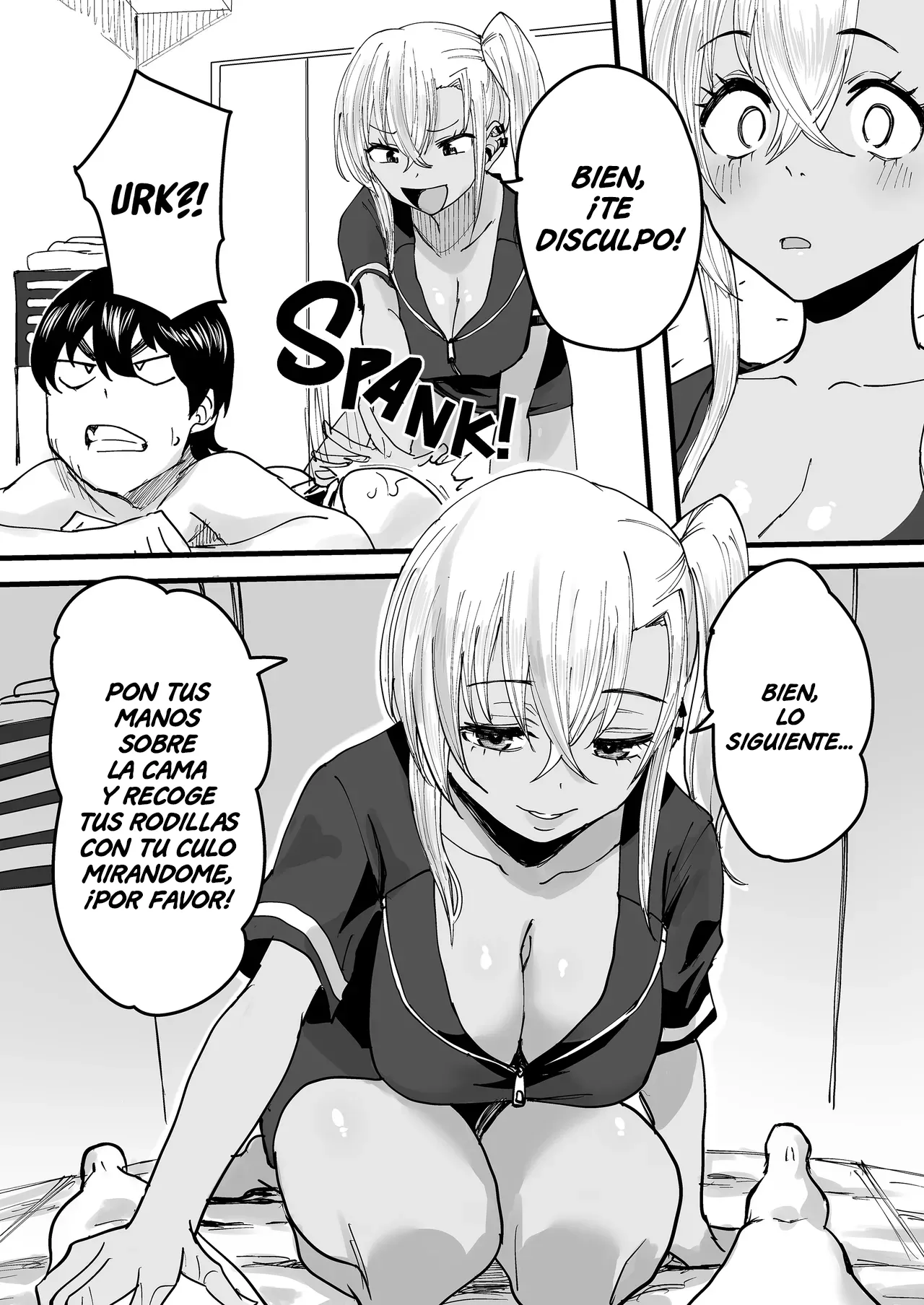 Kurogal Men-esthe Jou ga Yarasetekureru Hanashi | Un Masaje con Final Feliz Dado por una Bronceada Gyaru Terapeuta - Page 15