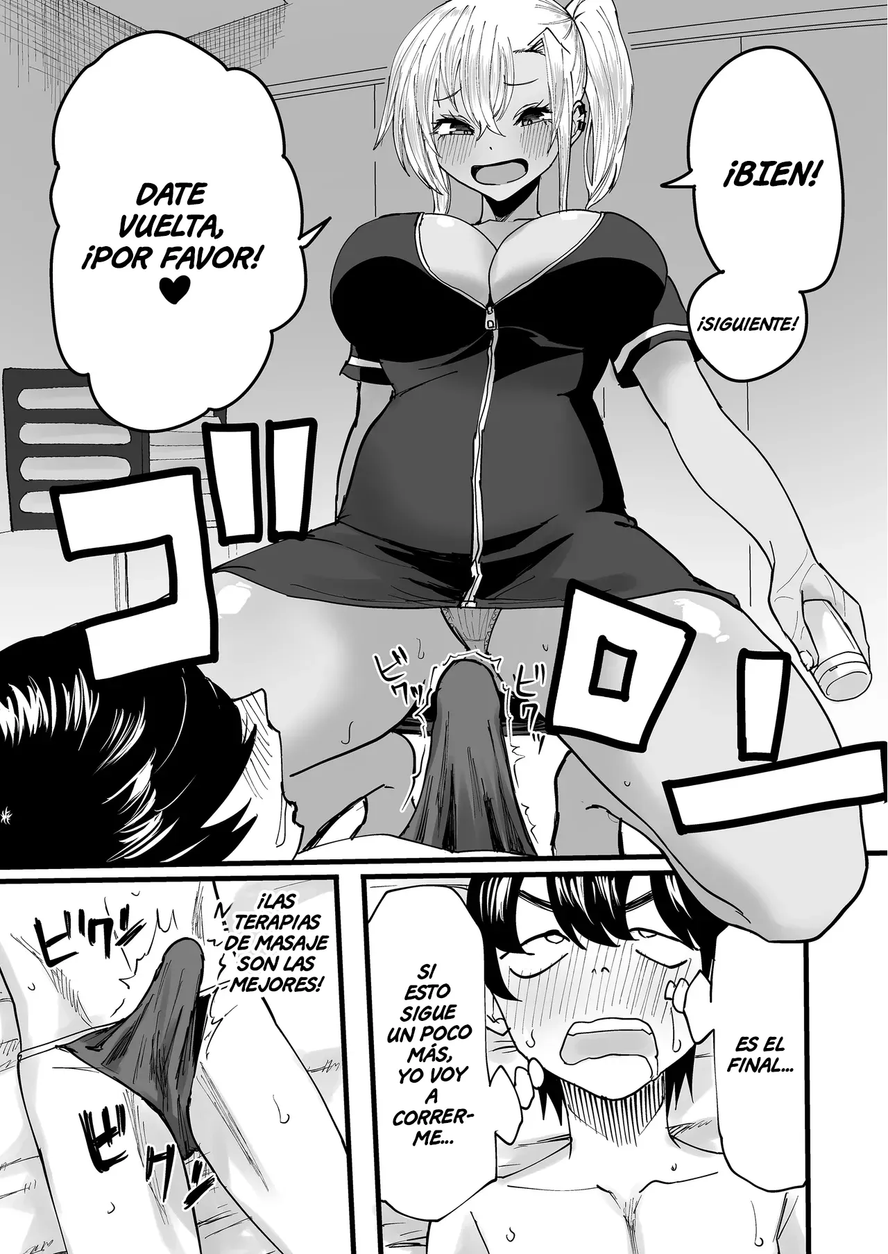 Kurogal Men-esthe Jou ga Yarasetekureru Hanashi | Un Masaje con Final Feliz Dado por una Bronceada Gyaru Terapeuta - Page 20
