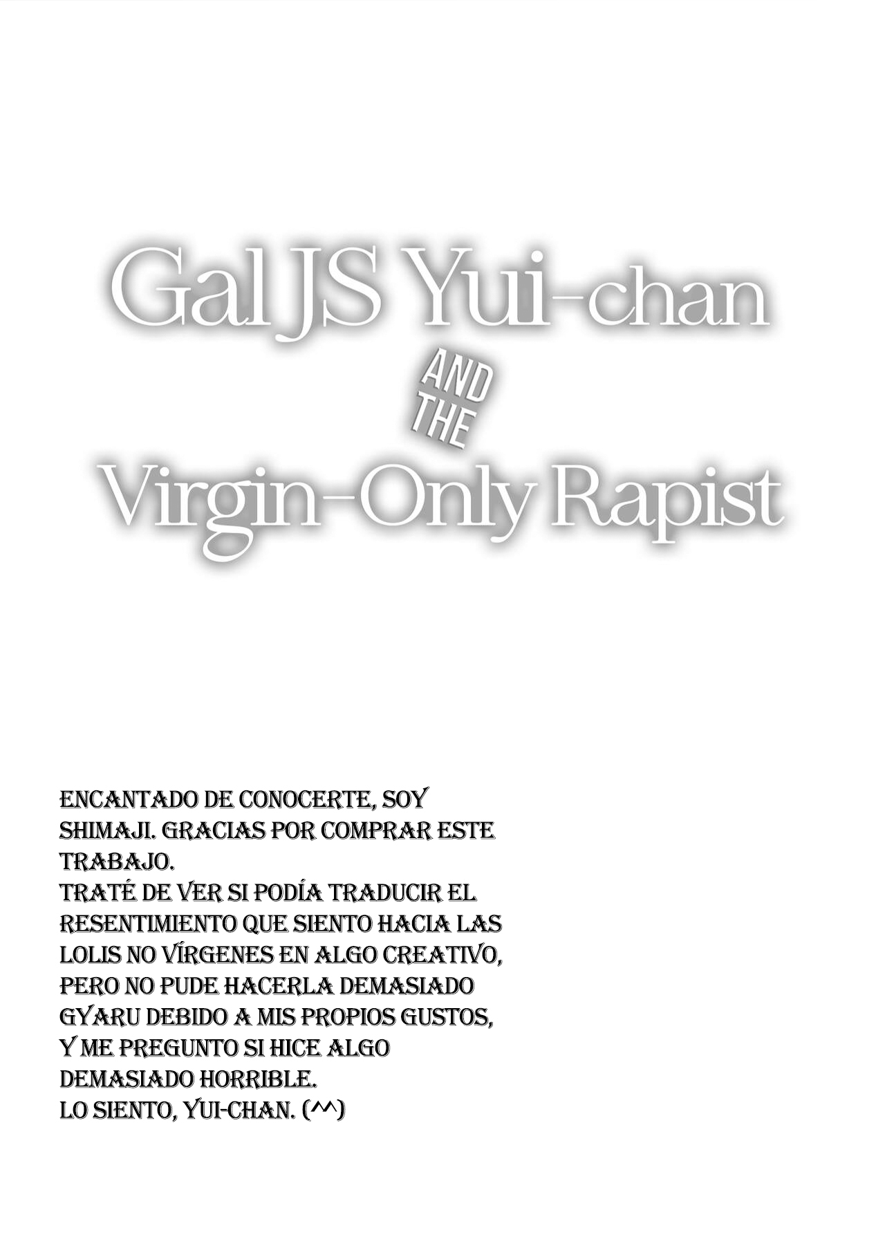 Gal JS Yui-chan to Shojo Chuu Raper | La pequeña Yui y el violador virgen - Page 25