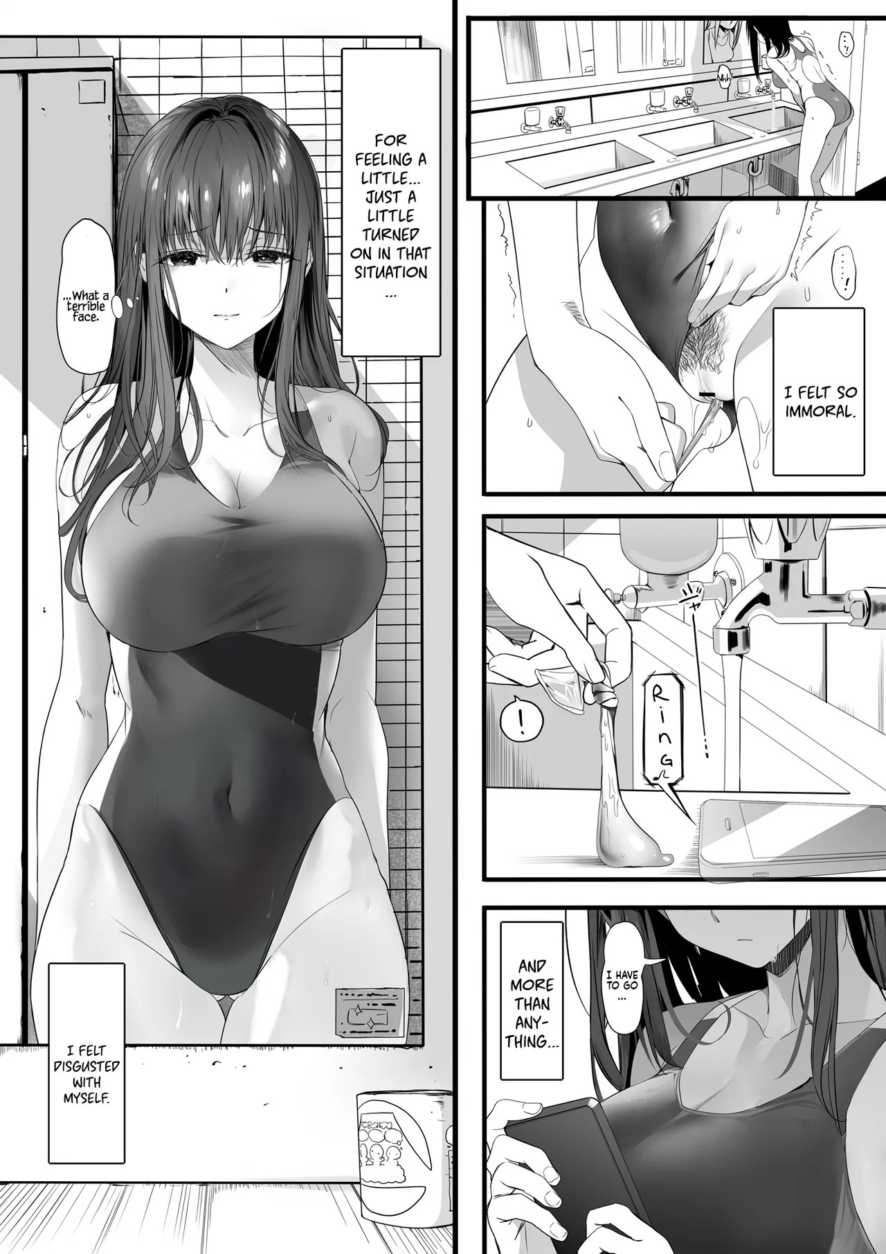 Suieibu no Seisokei Osananajimi ga DQN ni Moteasobareru Ichibushijuu | The Whole Story of My Neat Childhood Friend in the Swimming Club Being Toyed With by a Dumbass - Page 36