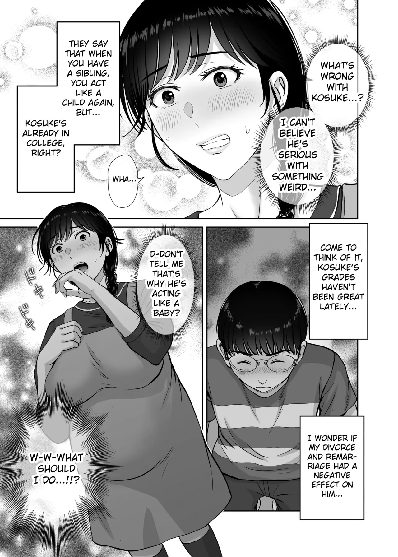 Kyonyuu Kaa-san ga Boku no Me mo Mae de 2 - Page 36