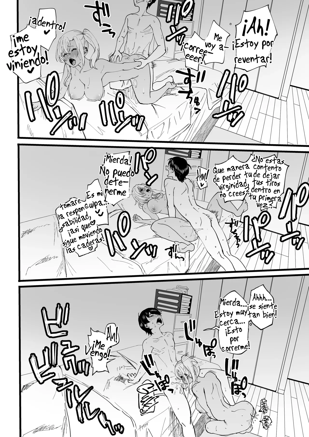 Kurogal Men-esthe Jou ga Yarasetekureru Hanashi | Un Masaje con Final Feliz Dado por una Bronceada Gyaru Terapeuta - Page 39