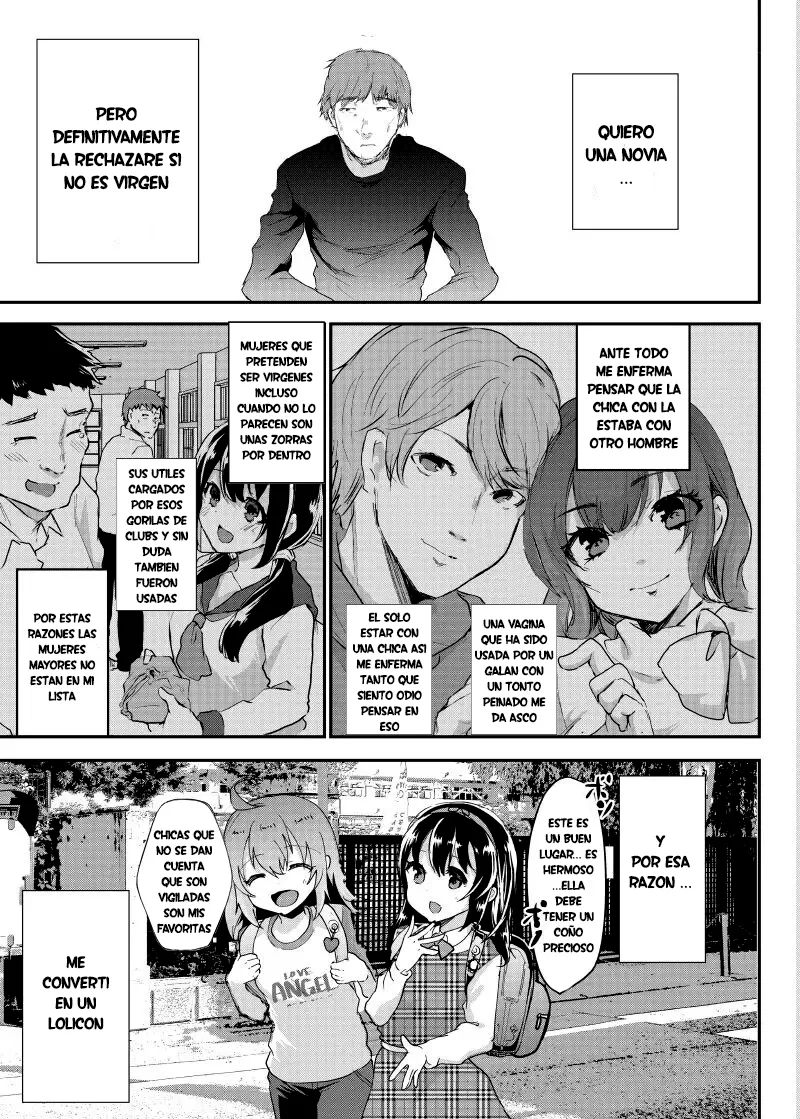 Gal JS Yui-chan to Shojo Chuu Raper | La pequeña Yui y el violador virgen - Page 4