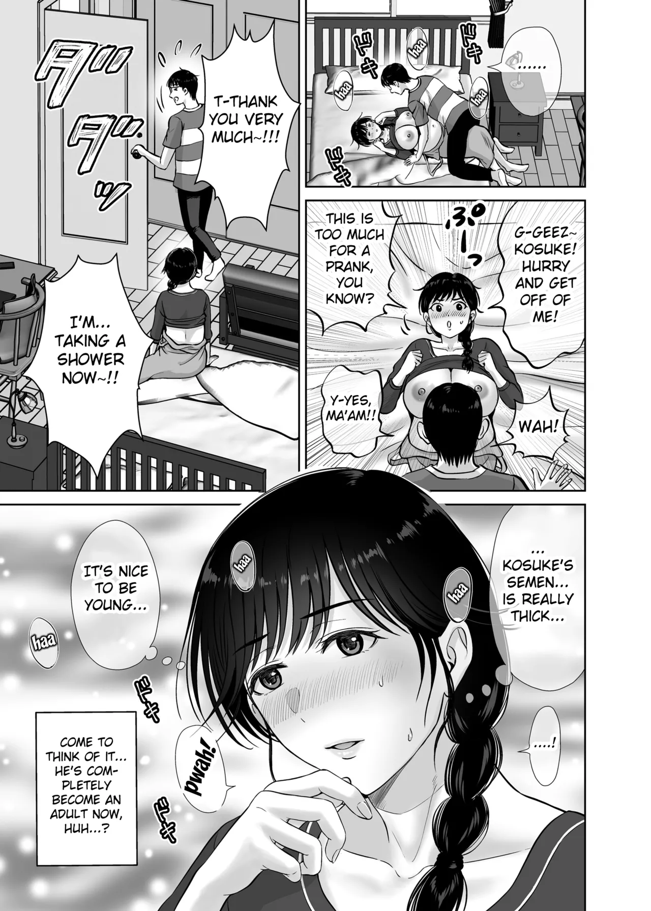 Kyonyuu Kaa-san ga Boku no Me mo Mae de 2 - Page 46