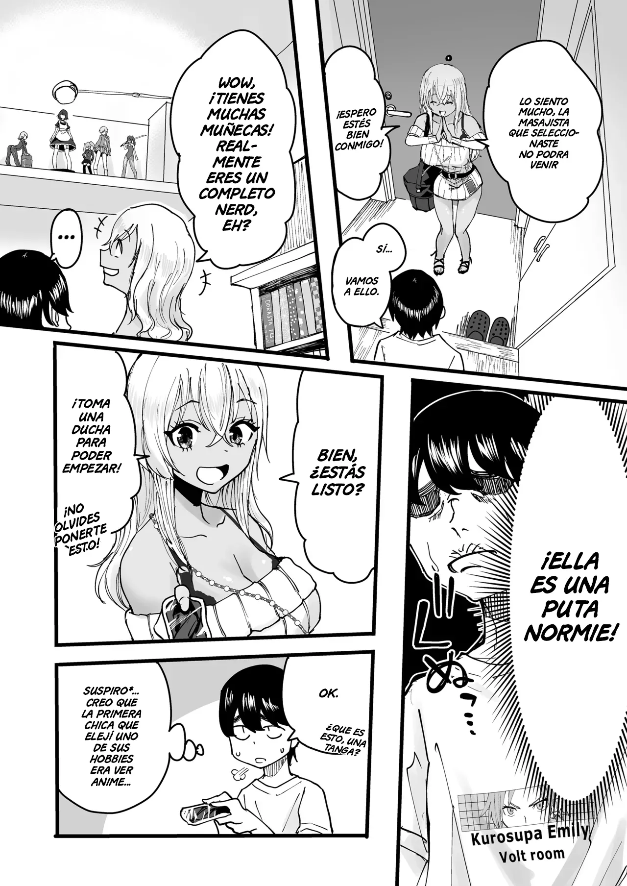 Kurogal Men-esthe Jou ga Yarasetekureru Hanashi | Un Masaje con Final Feliz Dado por una Bronceada Gyaru Terapeuta - Page 5