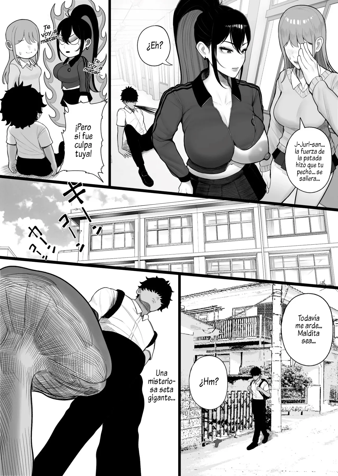 Sousa-kei Kinoko de Bakunyuu Yankee Get | Con Un Hongo De Control Consegui A Una Delincuente De Pechos Enormes - Page 7