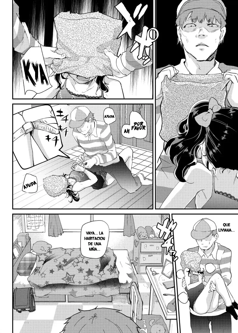 Gal JS Yui-chan to Shojo Chuu Raper | La pequeña Yui y el violador virgen - Page 9