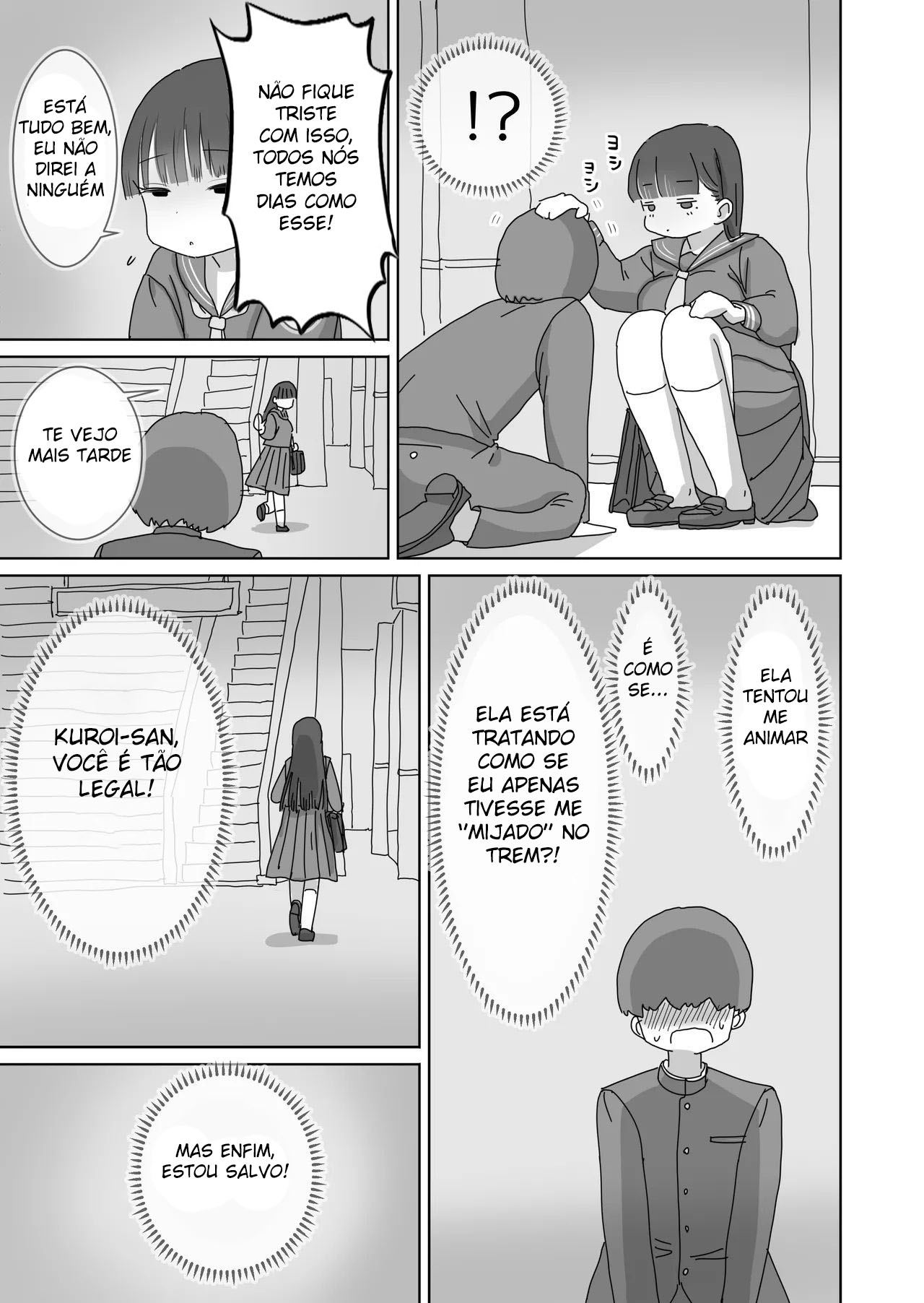 Gozando Silenciosamente na Minha Colega de Classe em um Trem Lotado - Page 12