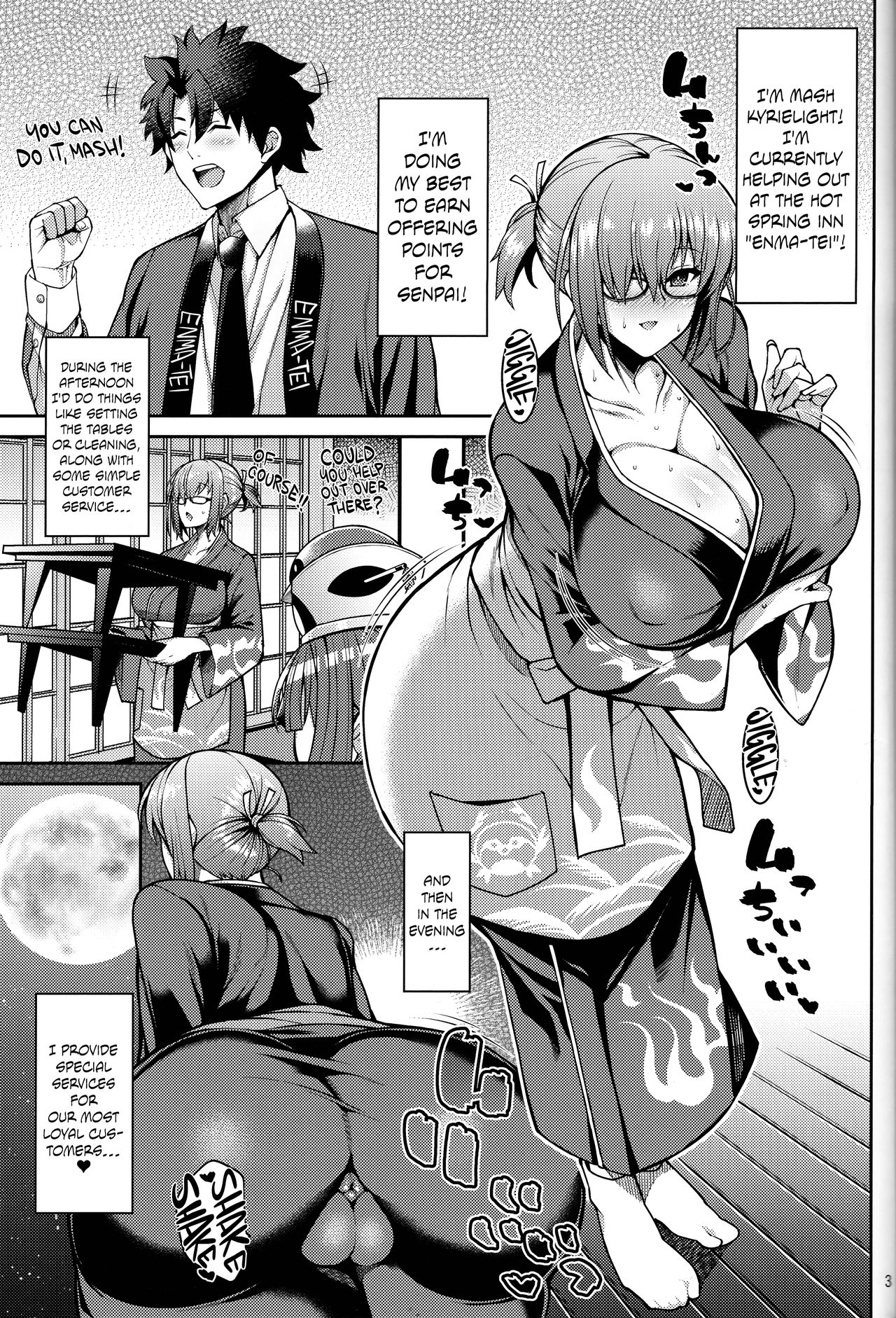 Dosukebe Kouhai no Nenmaku Houshi Ryokan - Page 3