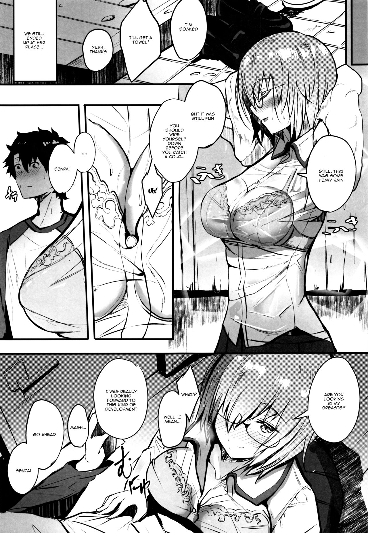 Mash to Koukou Seikatsu Seifuku Hatsu Ecchi Hen - Page 4