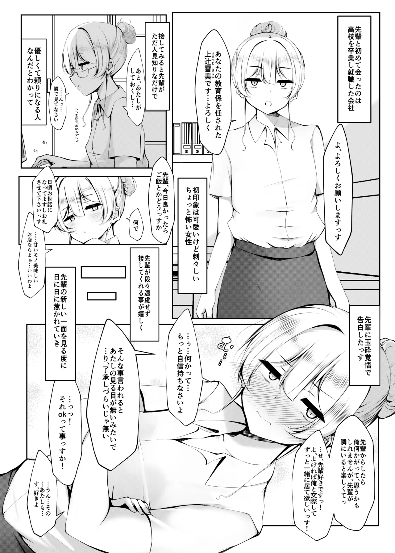 Ketsuge Haeteru Kaisha no Senpai to Tsukiau Hanashi - Page 4