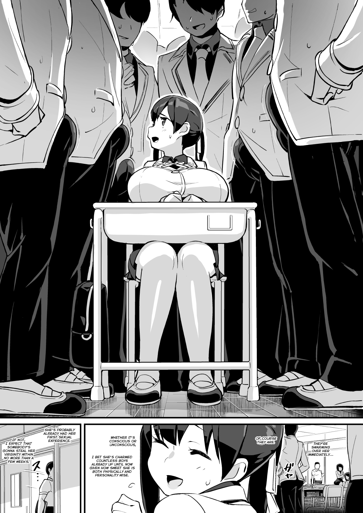 Muchimuchi Kyonyuu Tenkousei Kumokawa Suzuran - Page 9