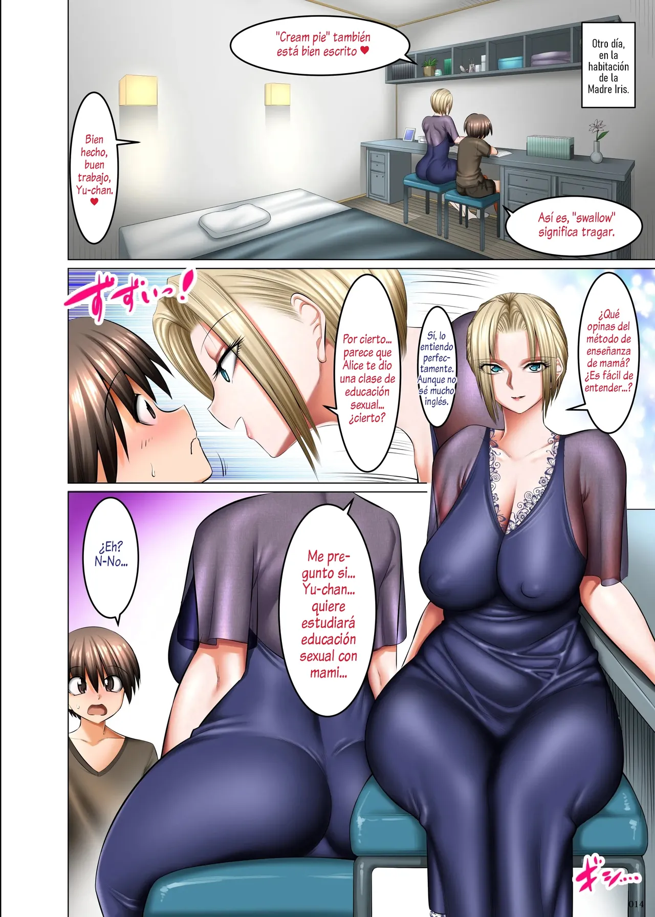 Otonari-san wa Inran Kinpatsu Succubus Oyako | Mis Vecinas Son Una Madre E Hija Sucubos Rubias Y Lascivas - Page 13
