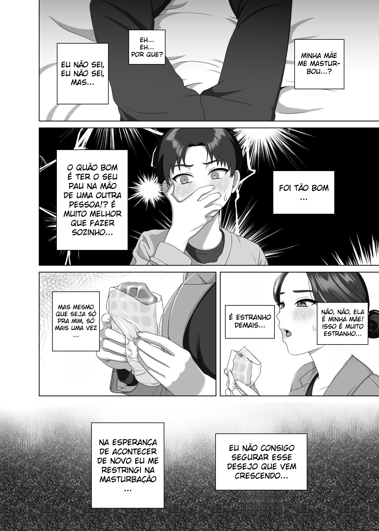 Uma Mãe Fica Excitada Com a Ereção Matinal do Filho - Page 17