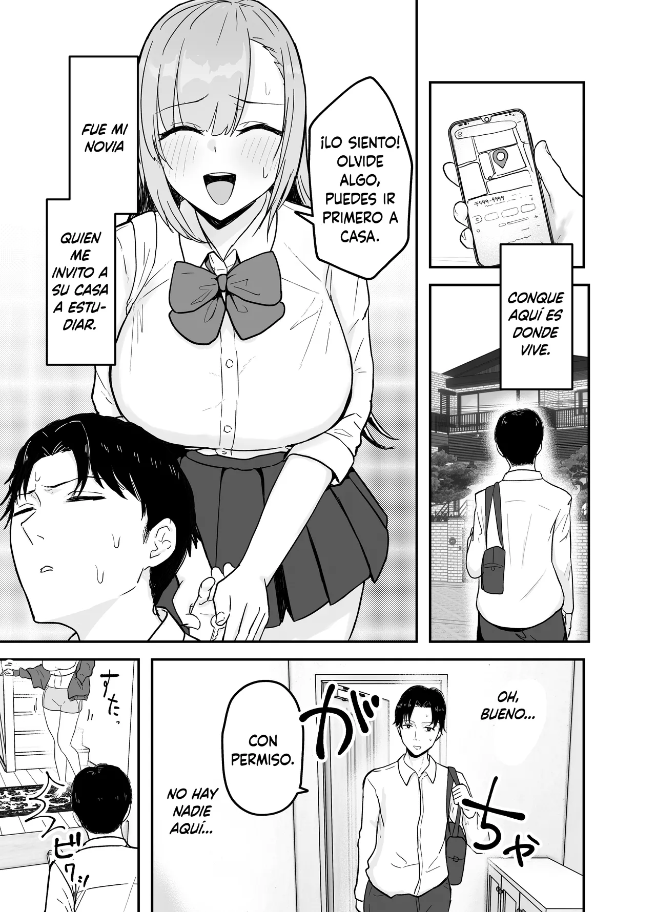 Nuitekureru Kanojo no Bakunyu Nee-chan | La Hermana Tetona de mi Novia me Ayuda a Correrme - Page 2