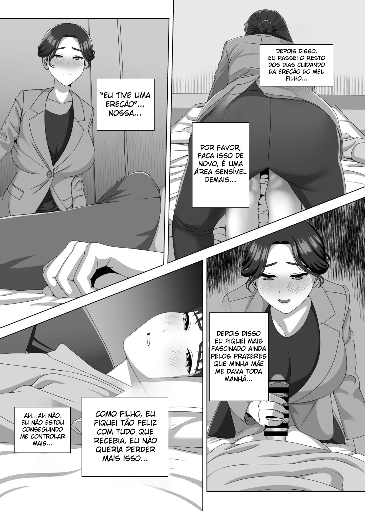 Uma Mãe Fica Excitada Com a Ereção Matinal do Filho - Page 20
