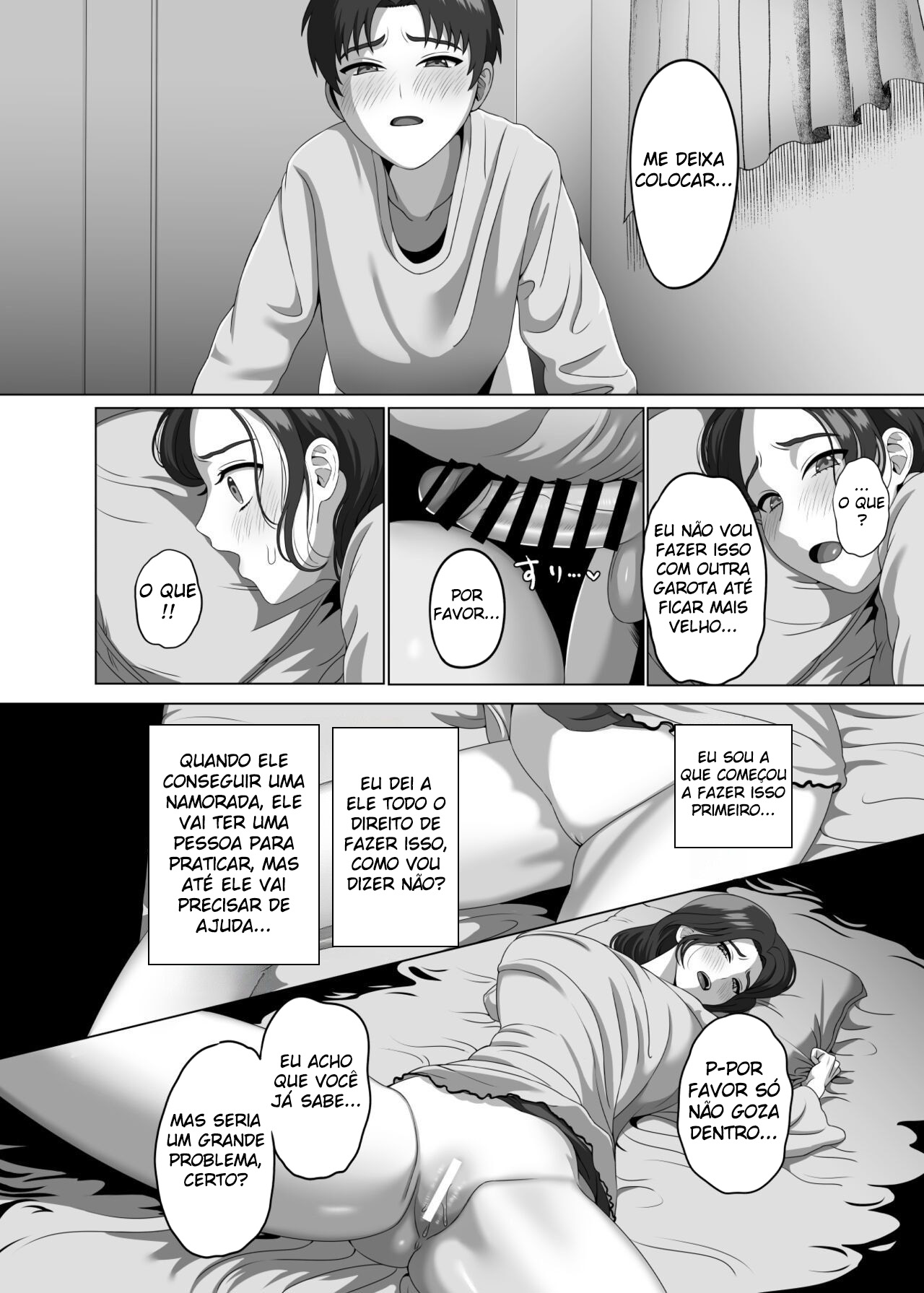 Uma Mãe Fica Excitada Com a Ereção Matinal do Filho - Page 29