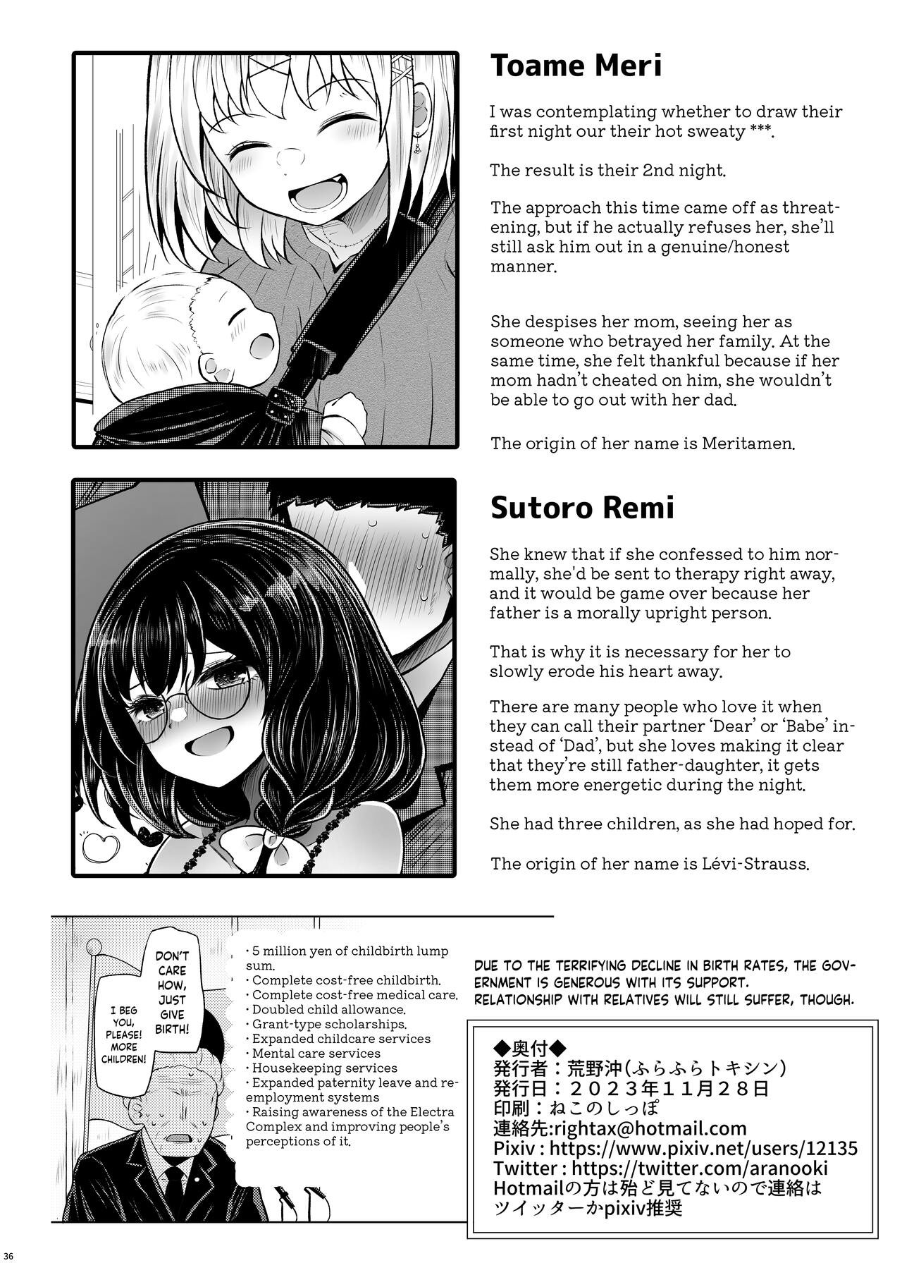 Idensei Shikkan no Risk ga Nai nara Papa to Kozukuri Shite mo Ii yo ne 2 | If there’s no risk of genetic disorder, then I can have a child with my dad, right? 2 - Page 36