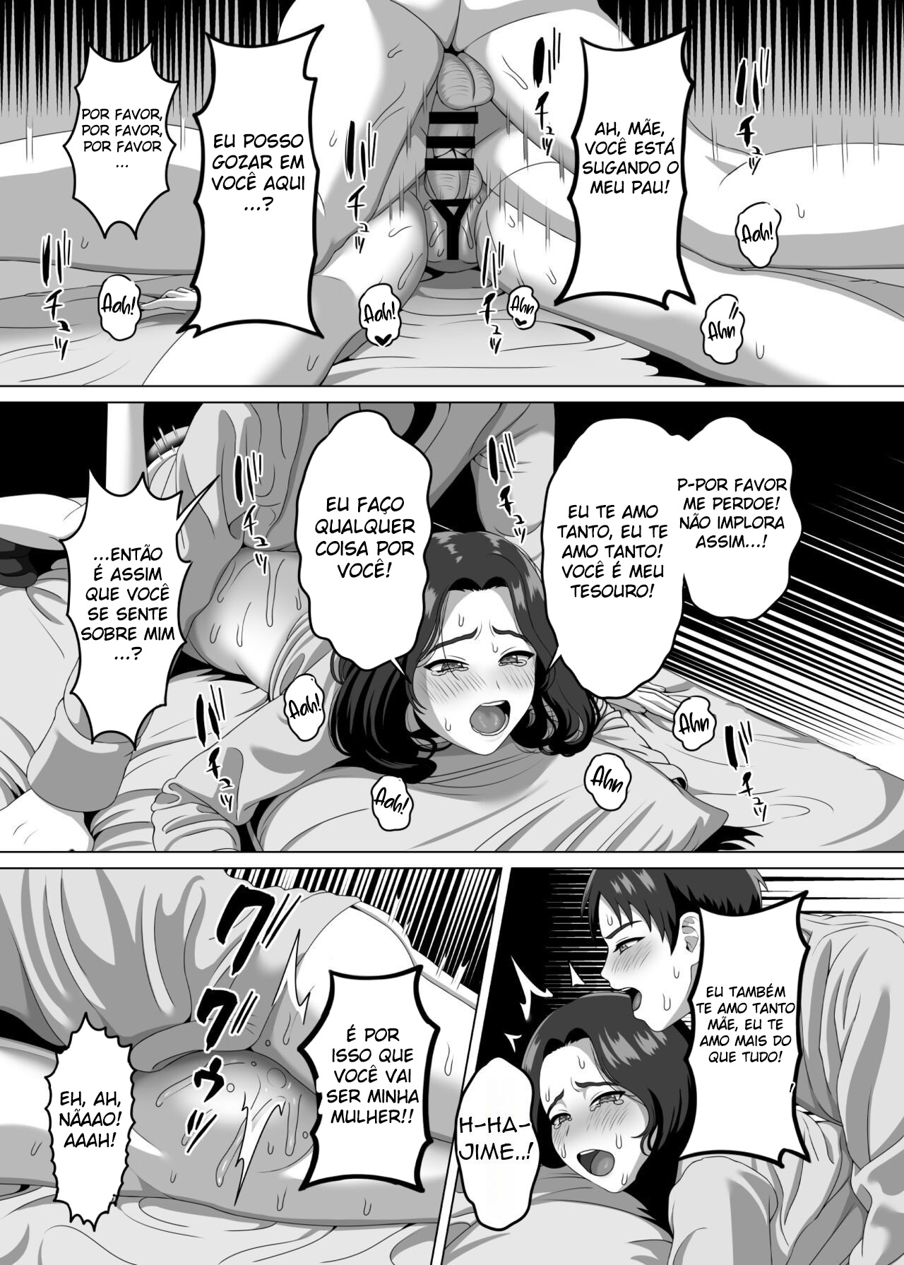 Uma Mãe Fica Excitada Com a Ereção Matinal do Filho - Page 38