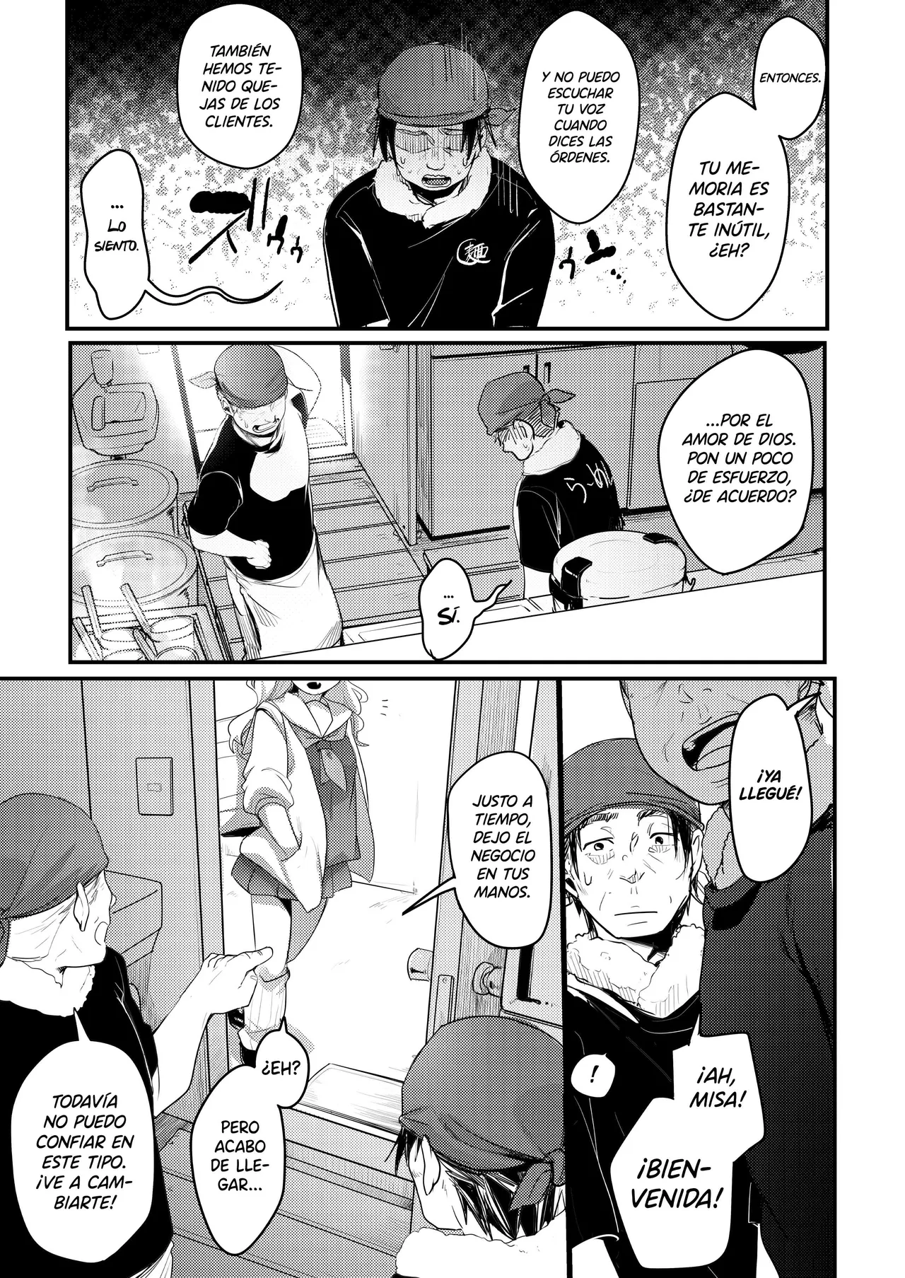 Tsutomesaki no Musume-san o Oishiku Itadaku Hon. Ramenya Hen - Page 4