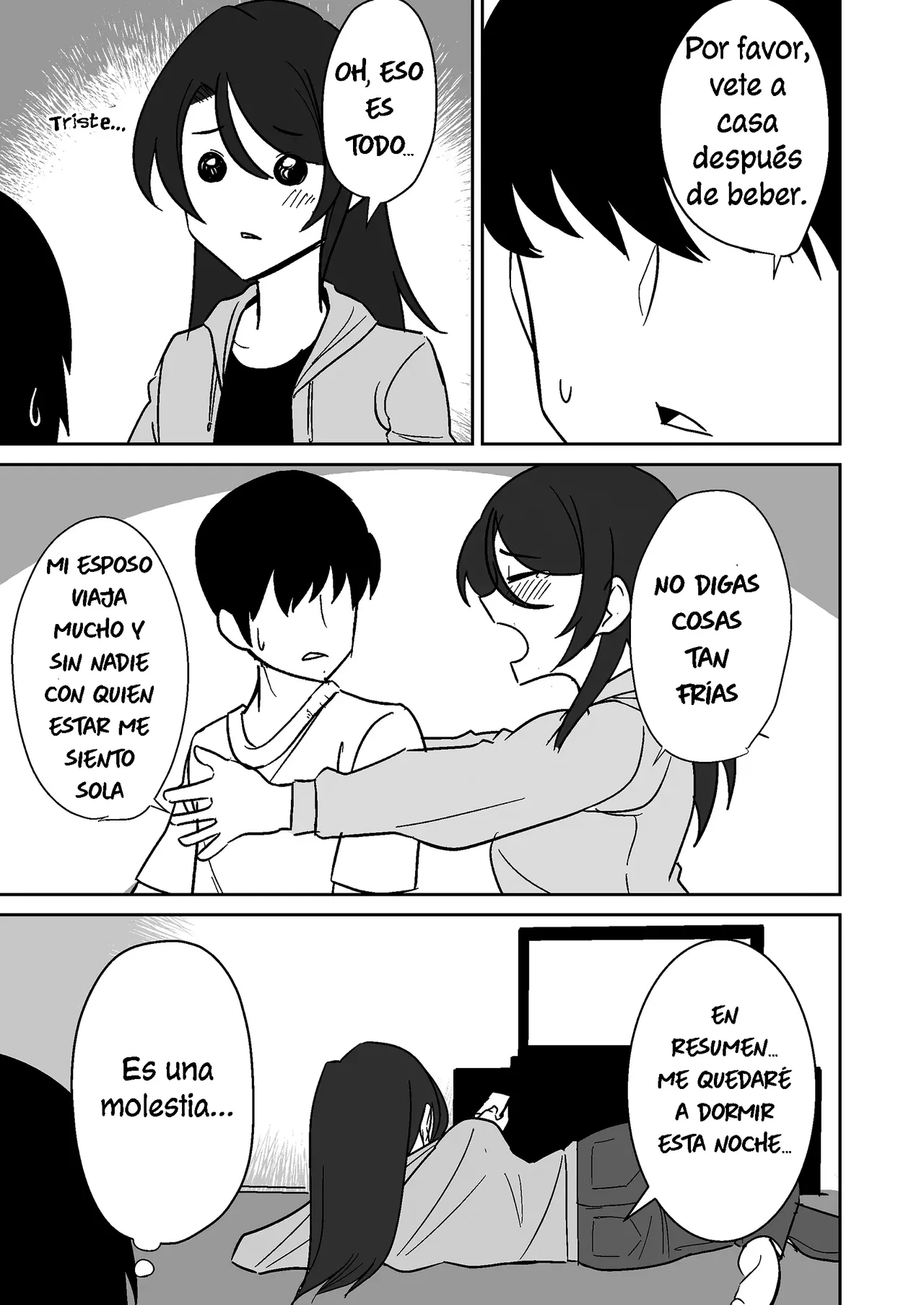 Shiri no Dekai MotoYan Hitozuma ni Tanetsuke Press-suru Hanashi | Una Historia Sobre una Esposa Ex Delincuente con un Gran Trasero que Queda Embarazada - Page 4