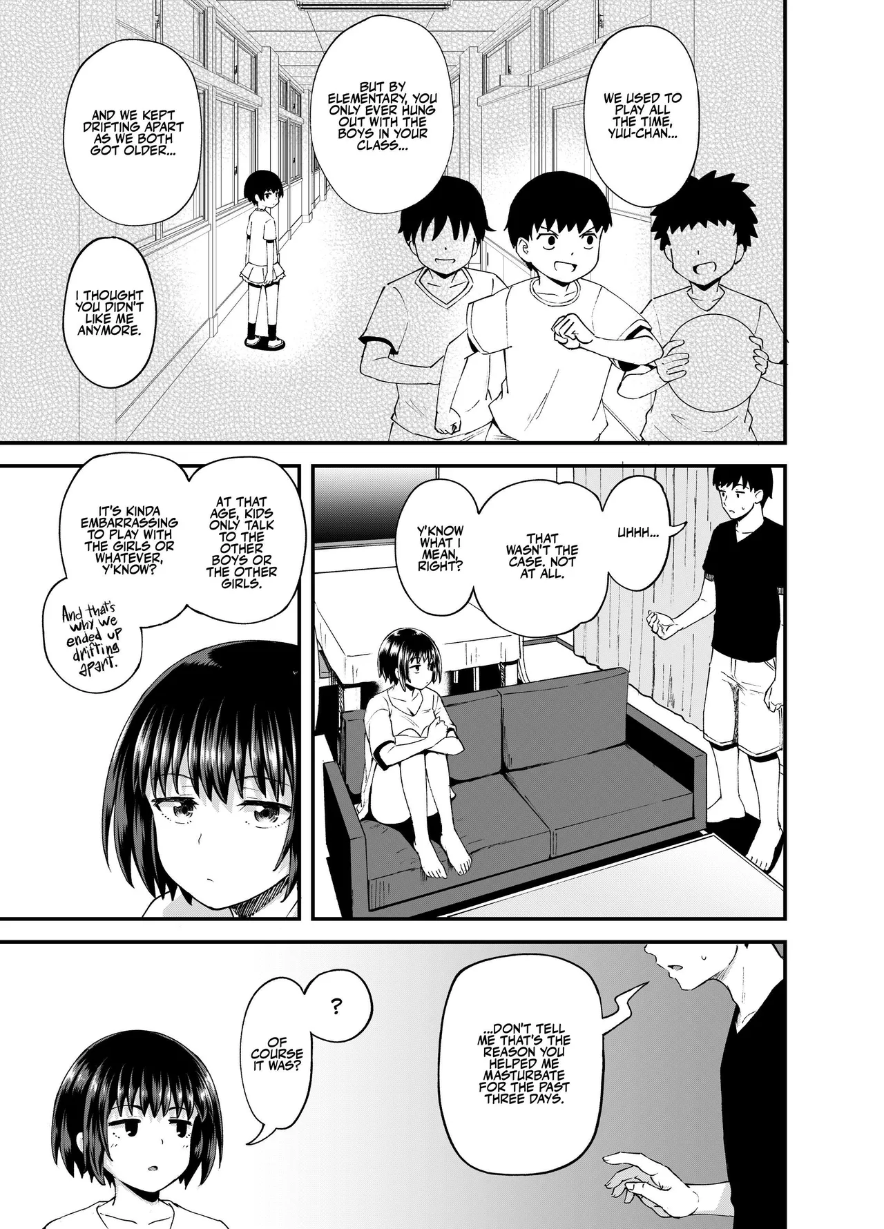 Soen ni Natteta Osananajimi ga Okuchi Onaho Gayoi Shite Kuru Mikkakan | Three Days Treating My Estranged Friend As An Oral Fuckhole - Page 45