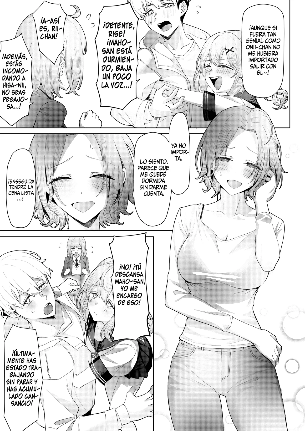 Chichi no Saikon de Doukyo suru Koto ni Natta Gibo no Gijou Shimai to Kawarugawaru Sex shite shimatta Hon - Page 5