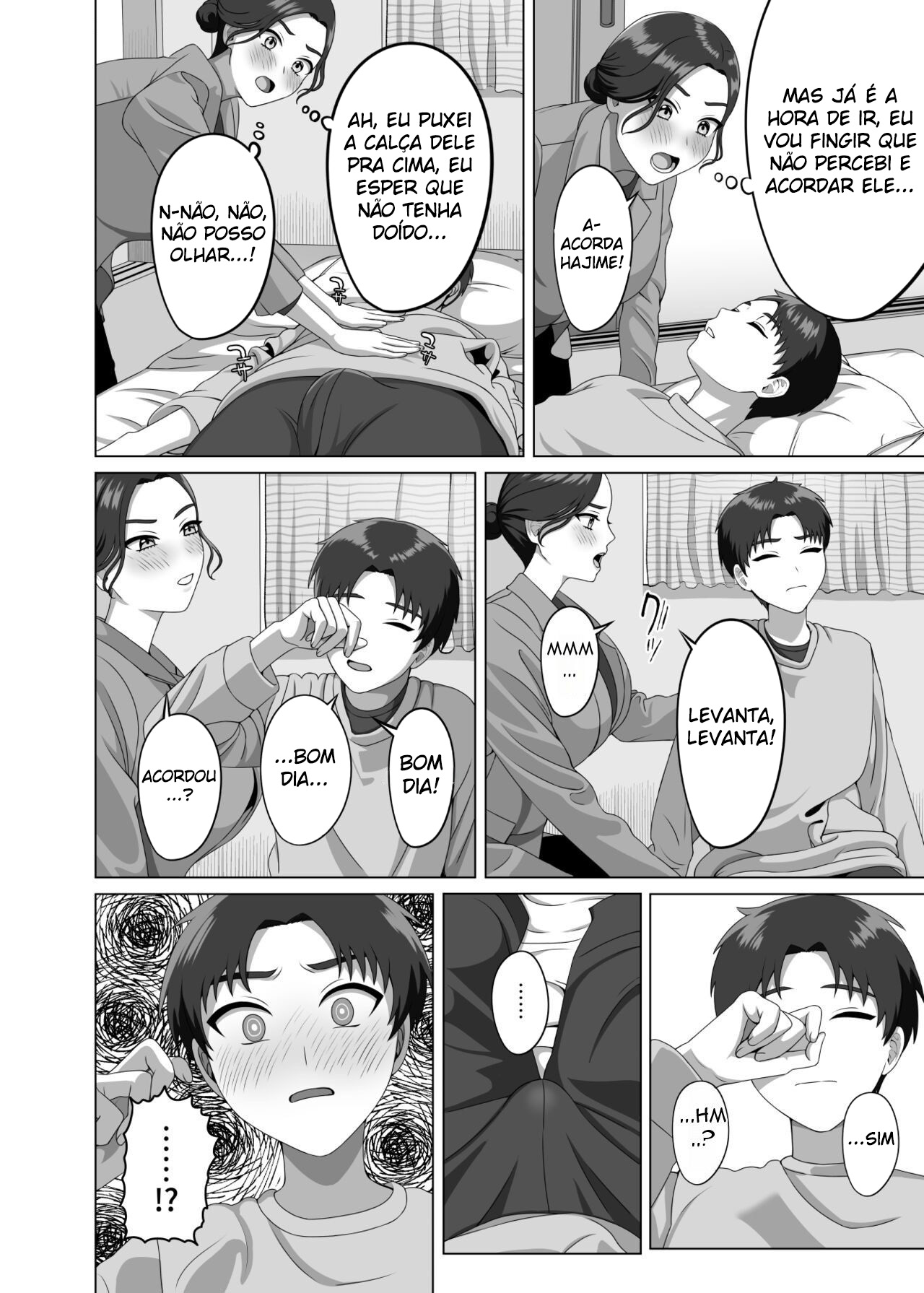 Uma Mãe Fica Excitada Com a Ereção Matinal do Filho - Page 9