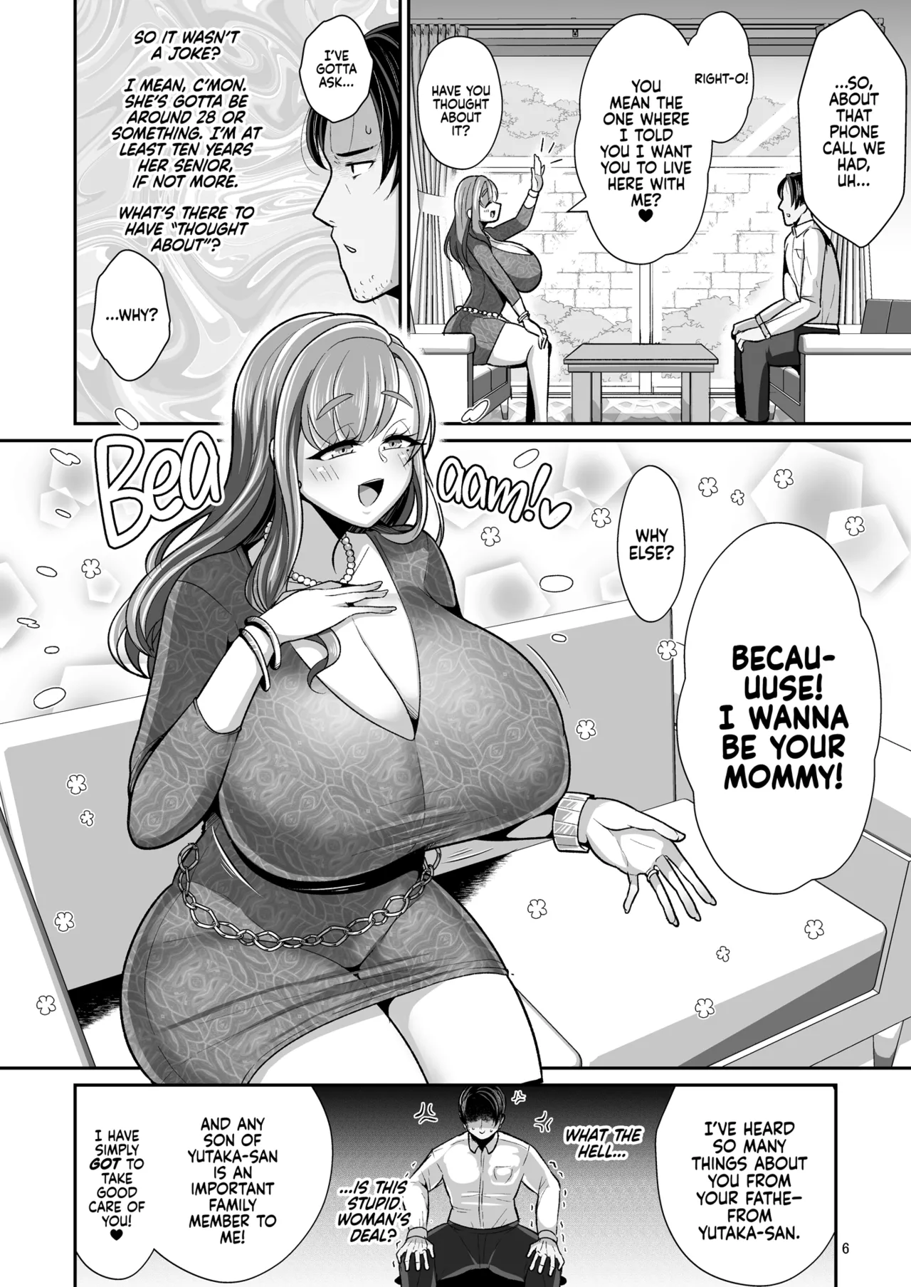 Yurufuwa Kyonyuu no Toshishita Mama to Aisaretakatta Oji-san no Ore | Her, My Younger Well-Endowed Stepmom, and Me, a Sill Old Guy Who’s Only Ever Wanted to Be Loved - Page 8